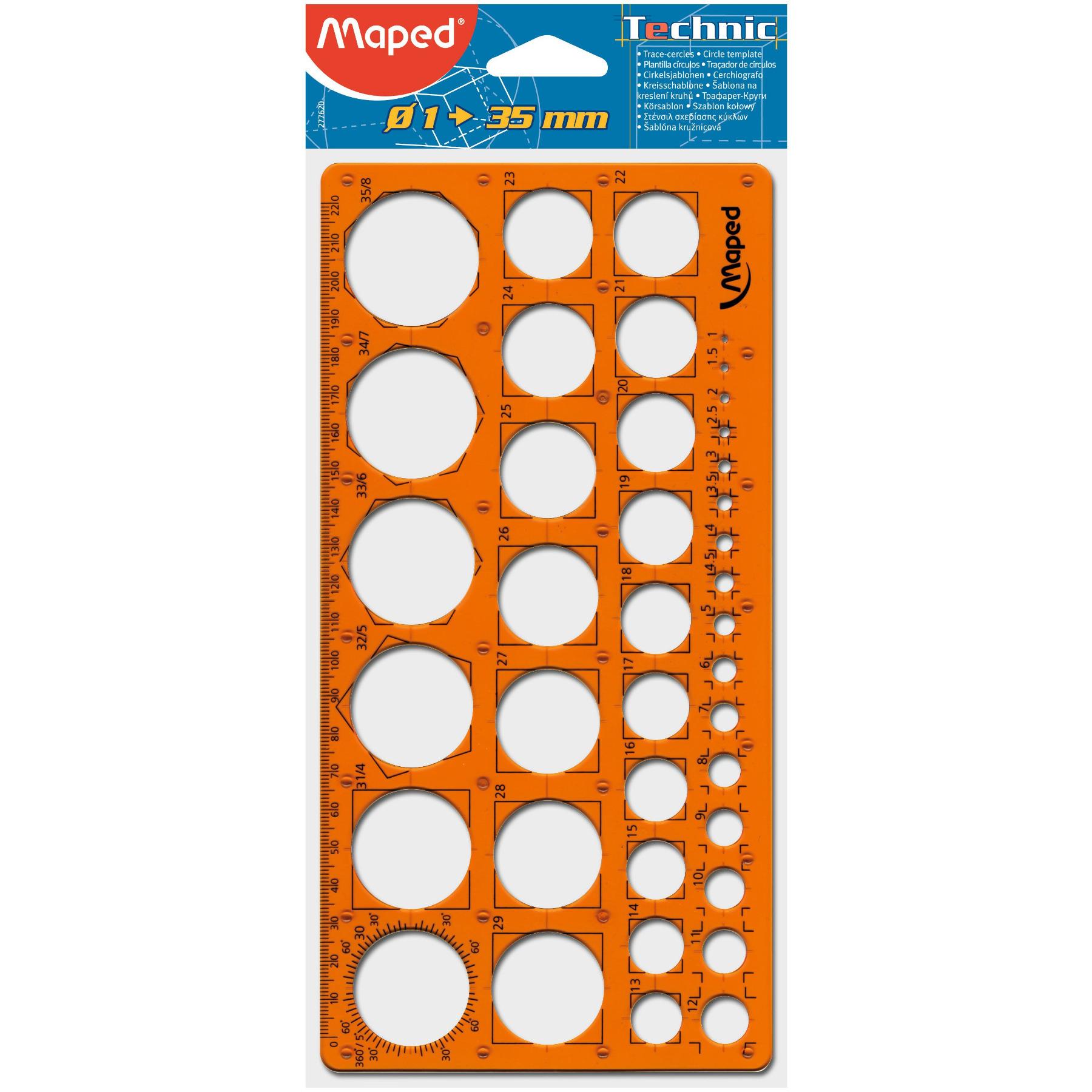 MAPED Trace-cercle pairs et impairs de 1 à 35 mm MAPED