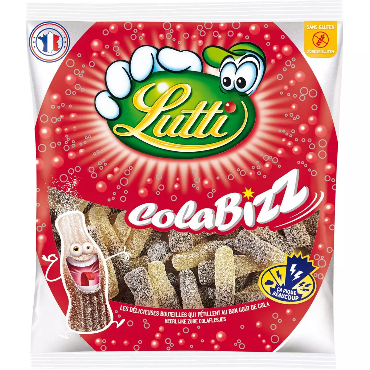 LUTTI Bonbons pétillants au cola 275g