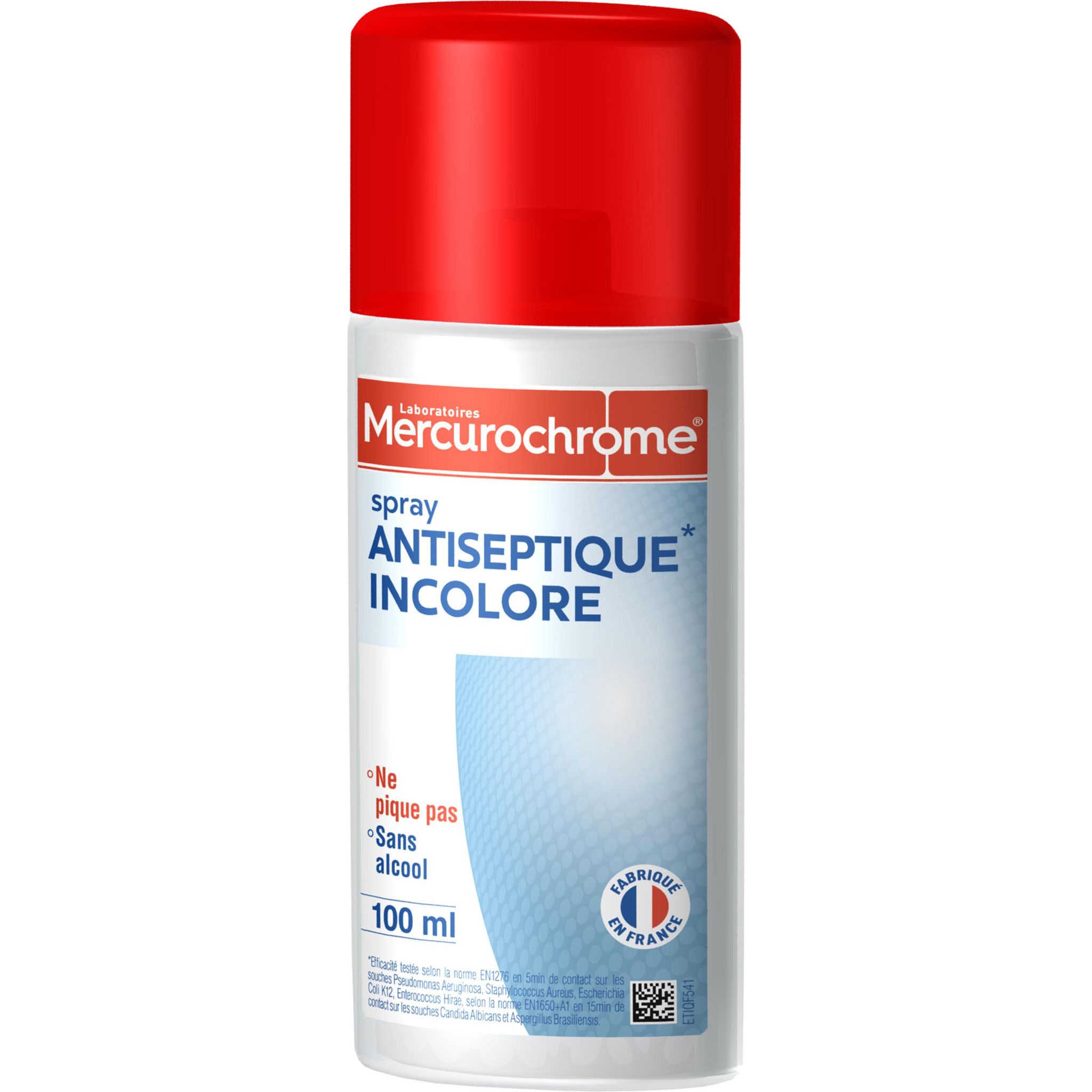 Voir la diapositive 2 : MERCUROCHROME Spray antiseptique incolore sans alcool 100ml