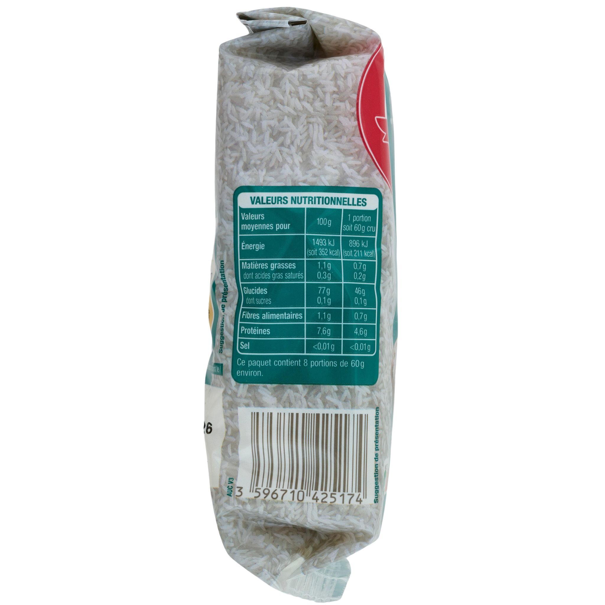 Voir la diapositive 3 : AUCHAN Riz thaï 500g