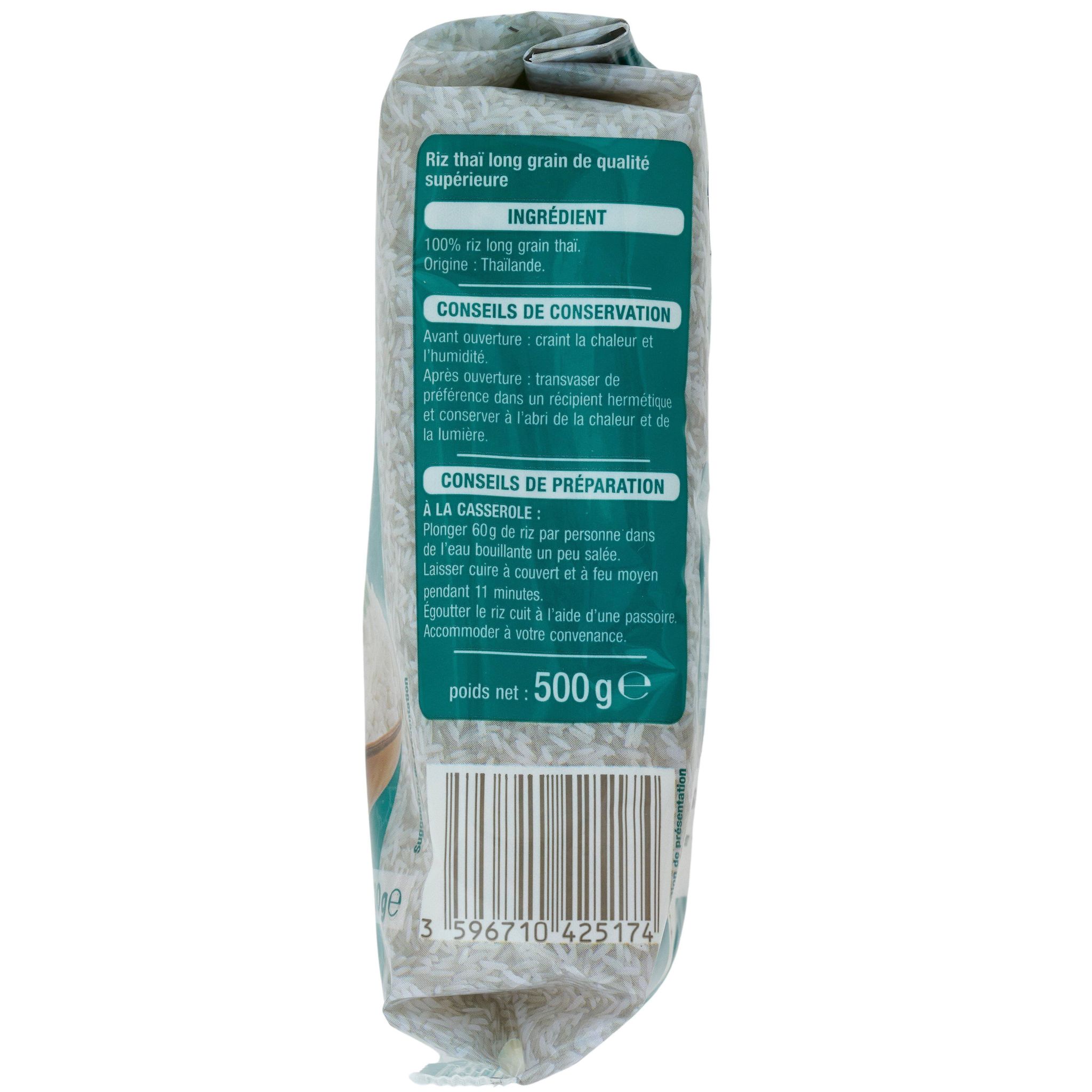 Voir la diapositive 4 : AUCHAN Riz thaï 500g