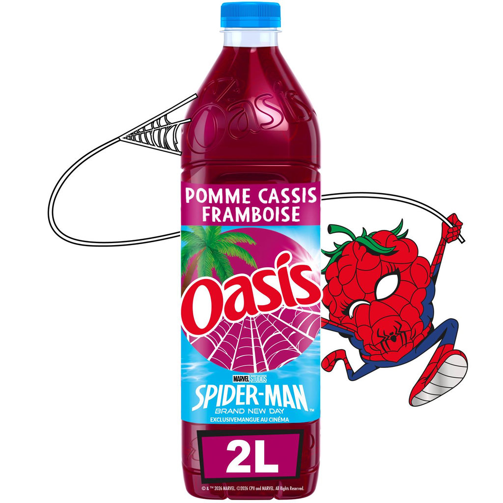 OASIS Boisson aux fruits saveur pomme cassis framboise 2l