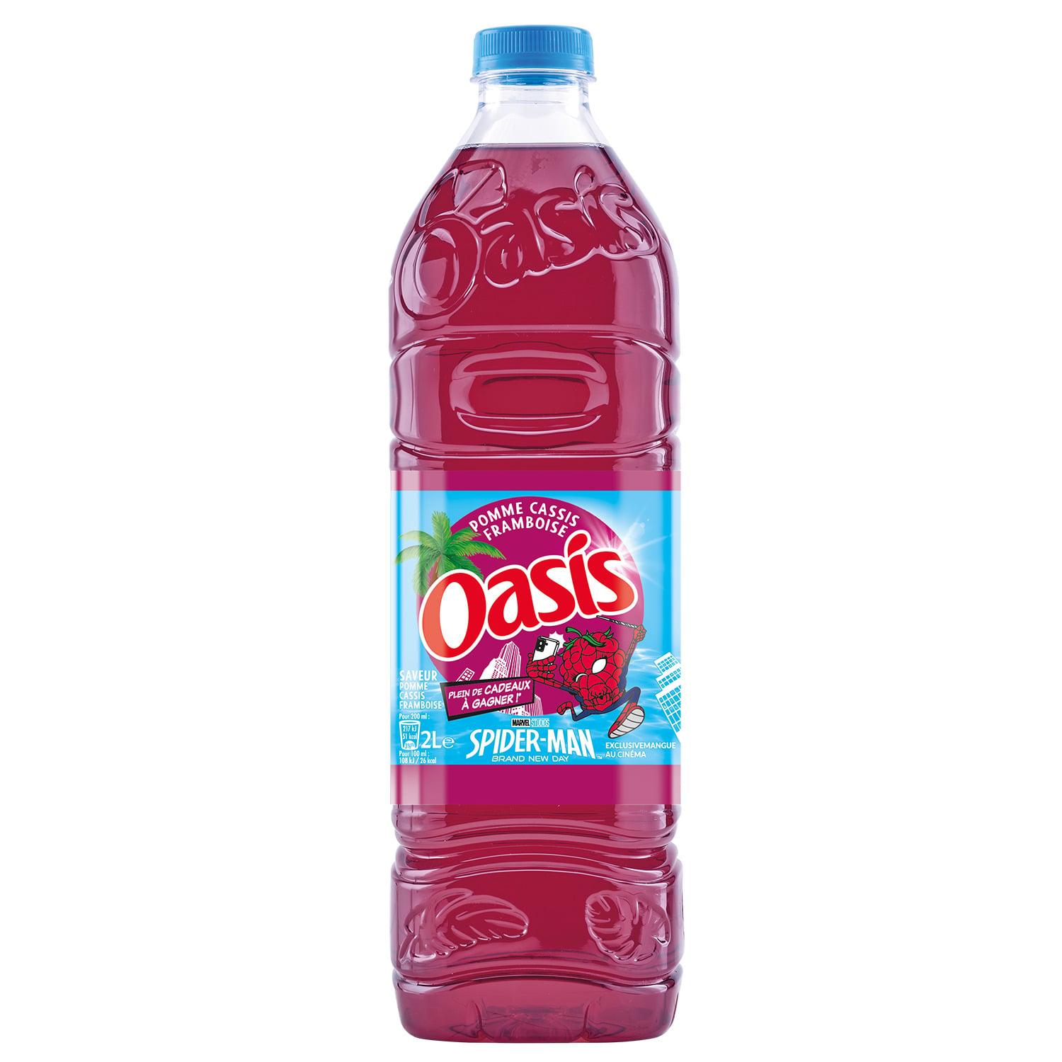 Voir la diapositive 2 : OASIS Boisson aux fruits saveur pomme cassis framboise 2l