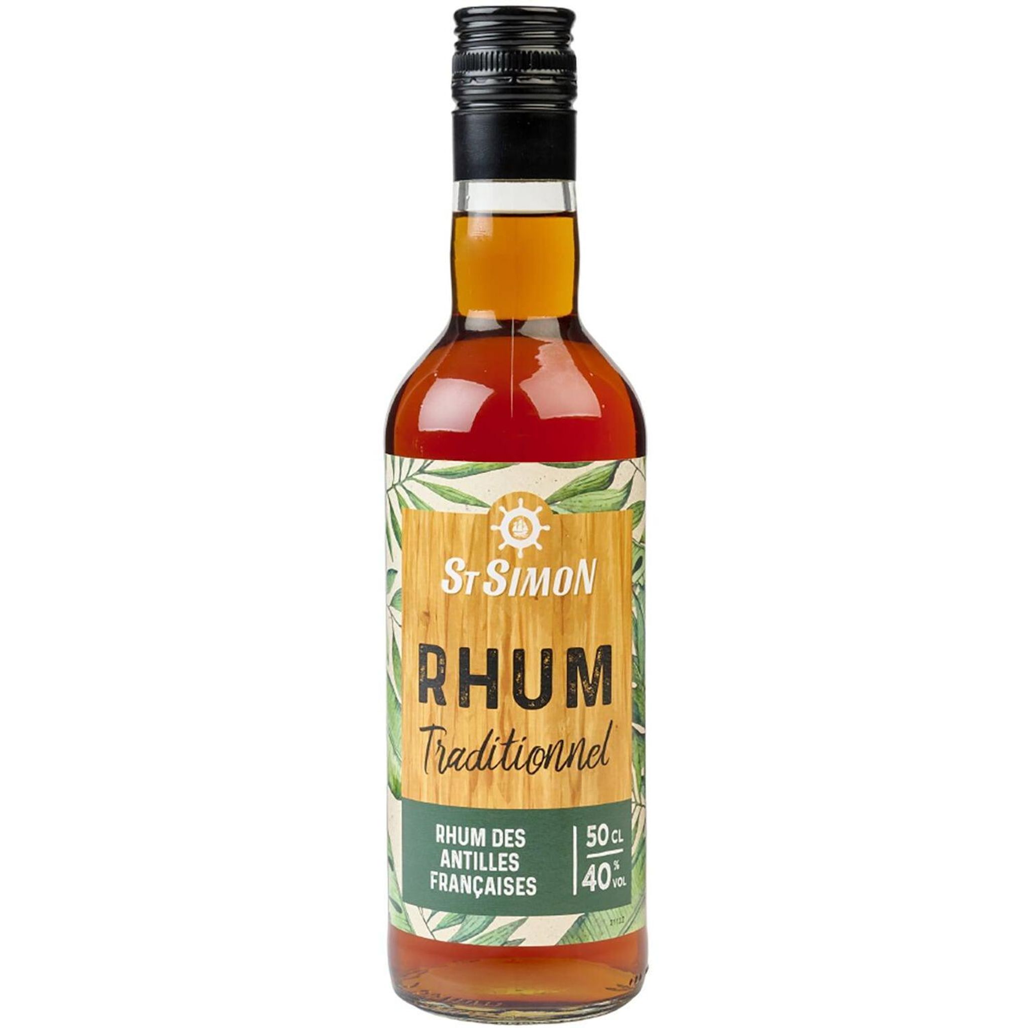 Voir la diapositive 2 : ST SIMON Rhum ambré 40% 50cl