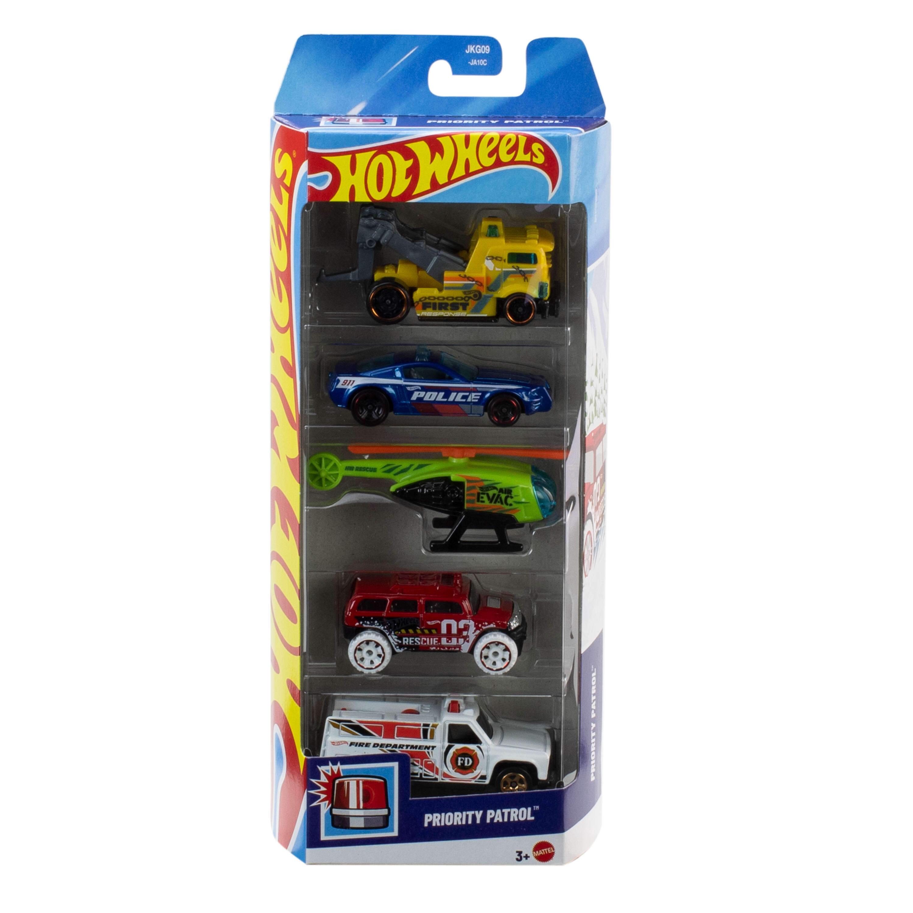Voir la diapositive 3 : MATTEL Coffret de 5 voitures Hot Wheels