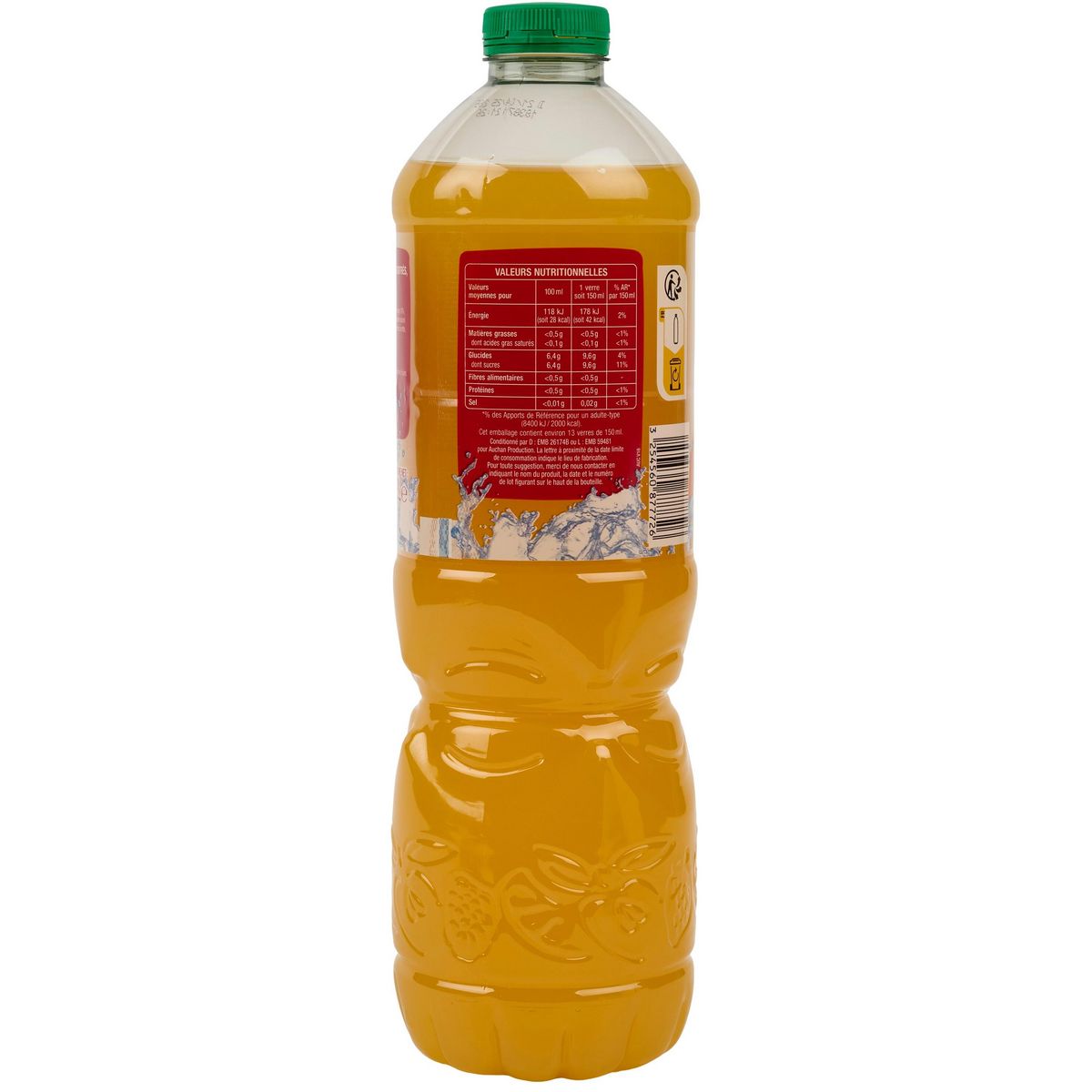 AUCHAN Boisson au jus d'orange 2l