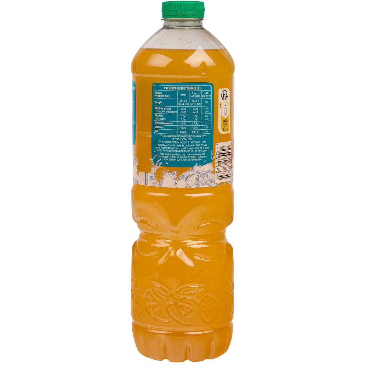 AUCHAN Boisson au jus de fruits goût tropical 2l