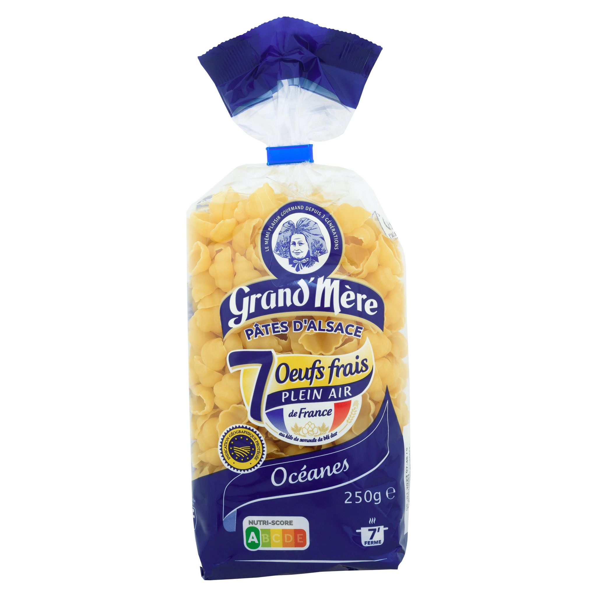 Voir la diapositive 2 : GRAND'MERE Pâtes d'Alsace océanes aux oeufs frais 250g