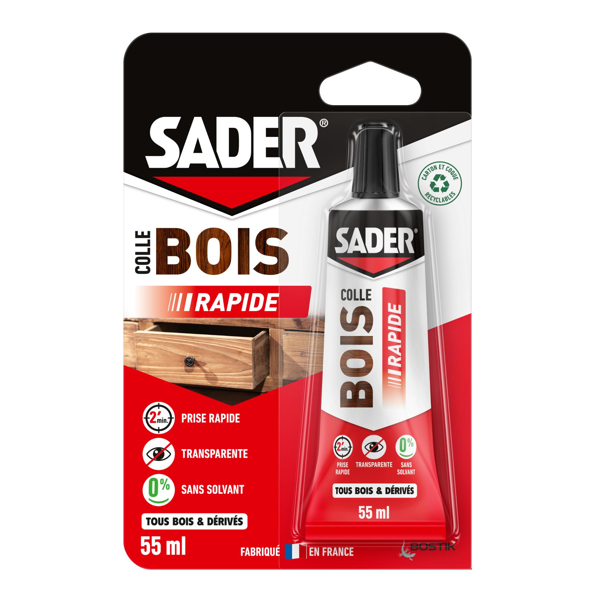 SADER Colle a bois rapide tube 55 ml