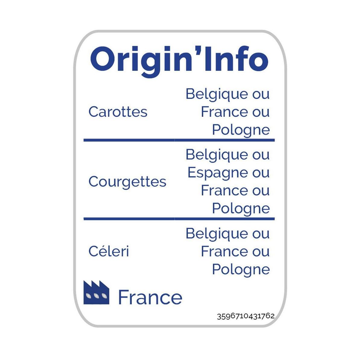 AUCHAN Julienne de légumes 5 portions 1kg