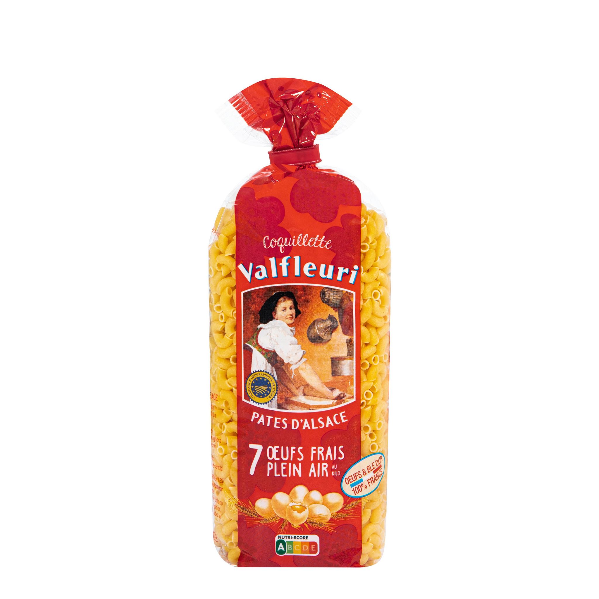 VALFLEURI Coquillette pâtes d'Alsace aux œufs frais 250g