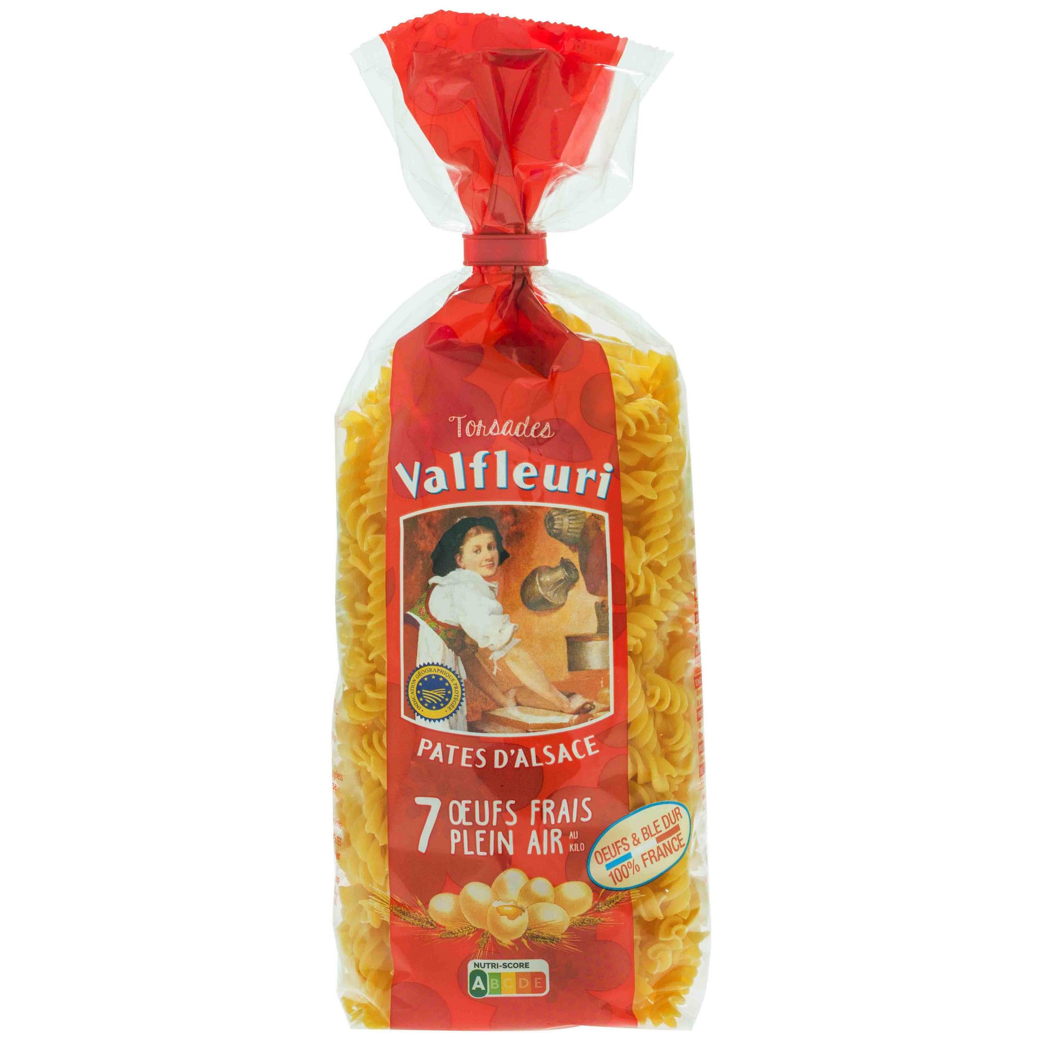 VALFLEURI Torsades aux œufs frais 250g