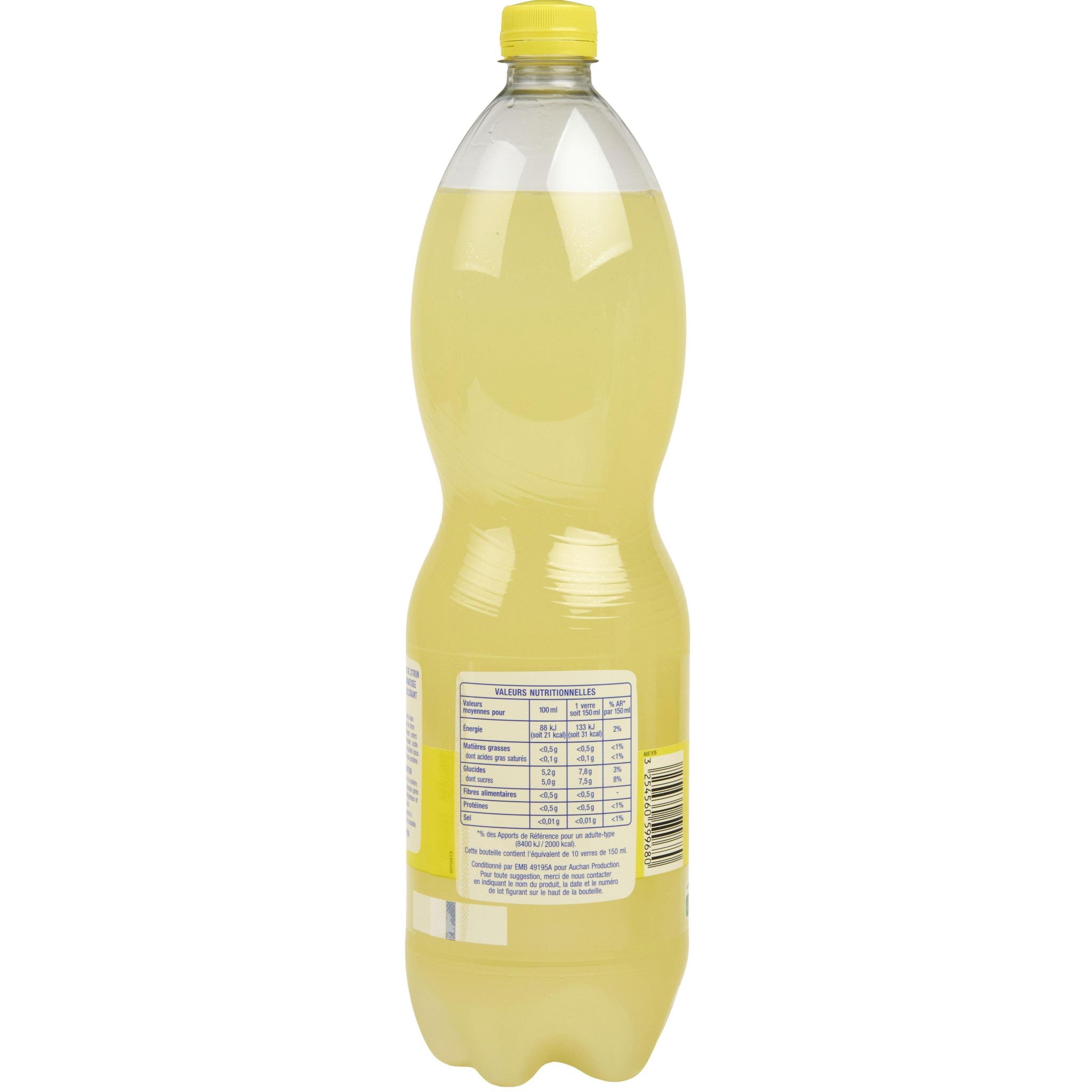 Voir la diapositive 5 : AUCHAN Soda citron sans conservateur 1,5l