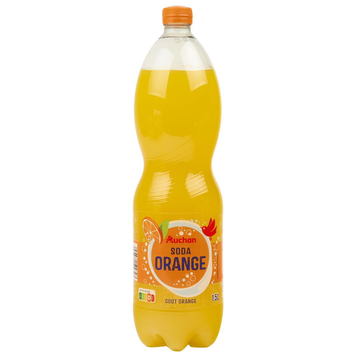 AUCHAN Soda goût orange sans conservateur 1,5l