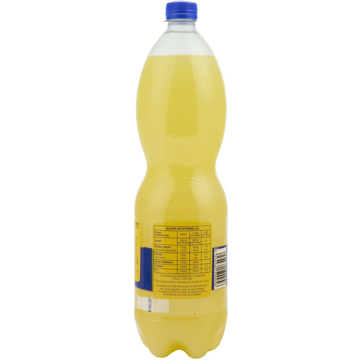 AUCHAN Boisson pulpée orange sans conservateur 1,5l