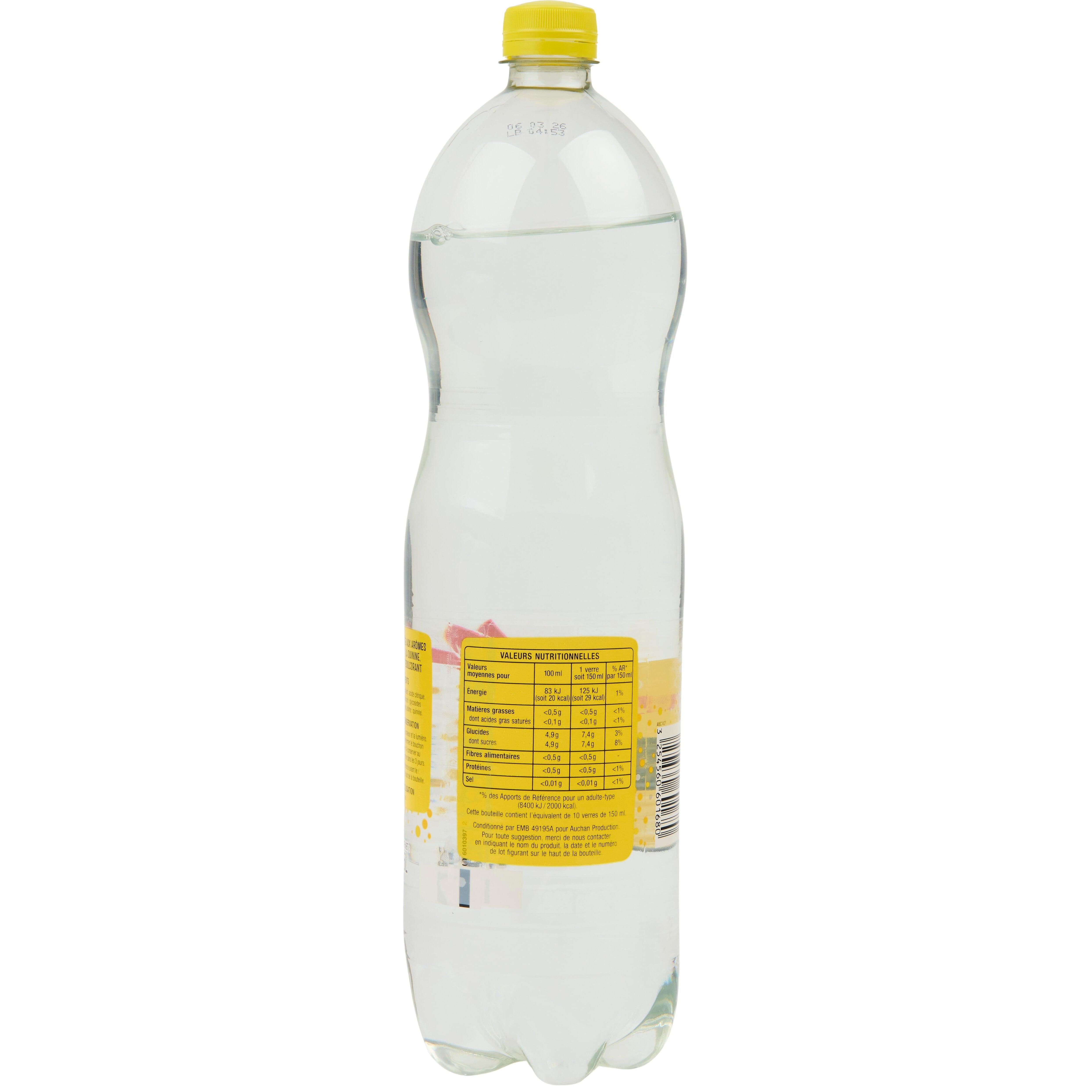 Voir la diapositive 3 : AUCHAN Boisson gazeuse tonic 1,5l