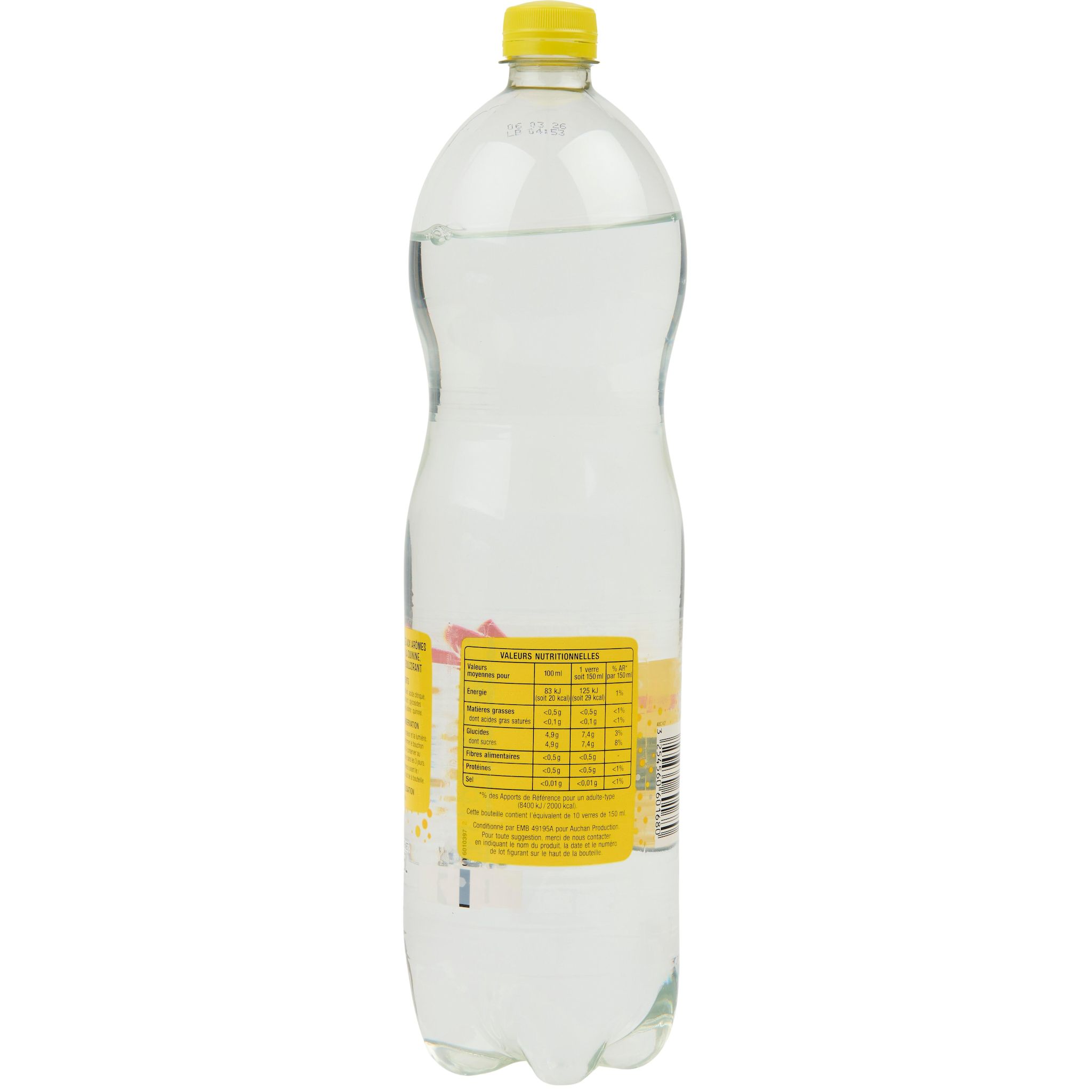Voir la diapositive 5 : AUCHAN Boisson gazeuse tonic 1,5l