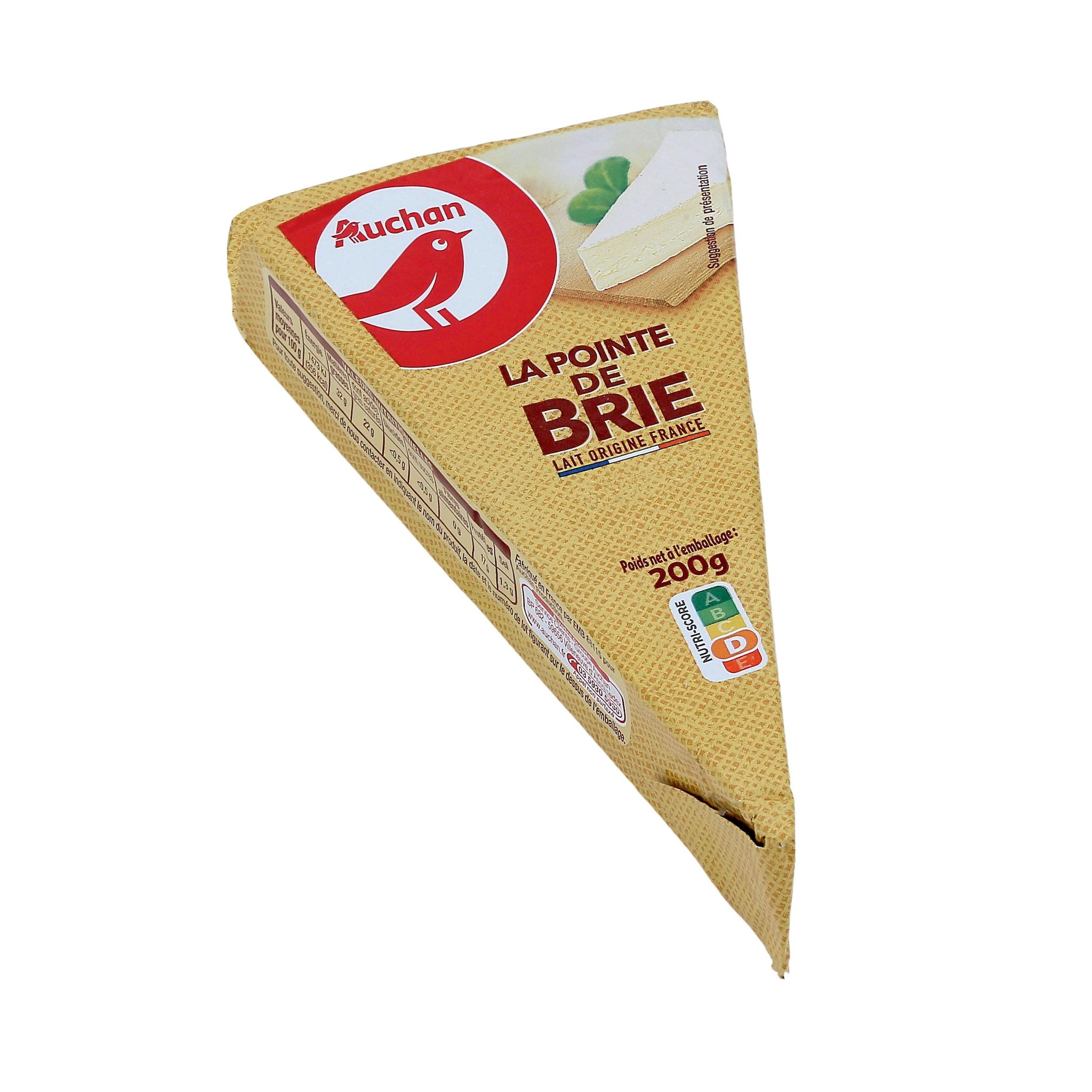 Voir la diapositive 3 : AUCHAN Pointe de brie 200g