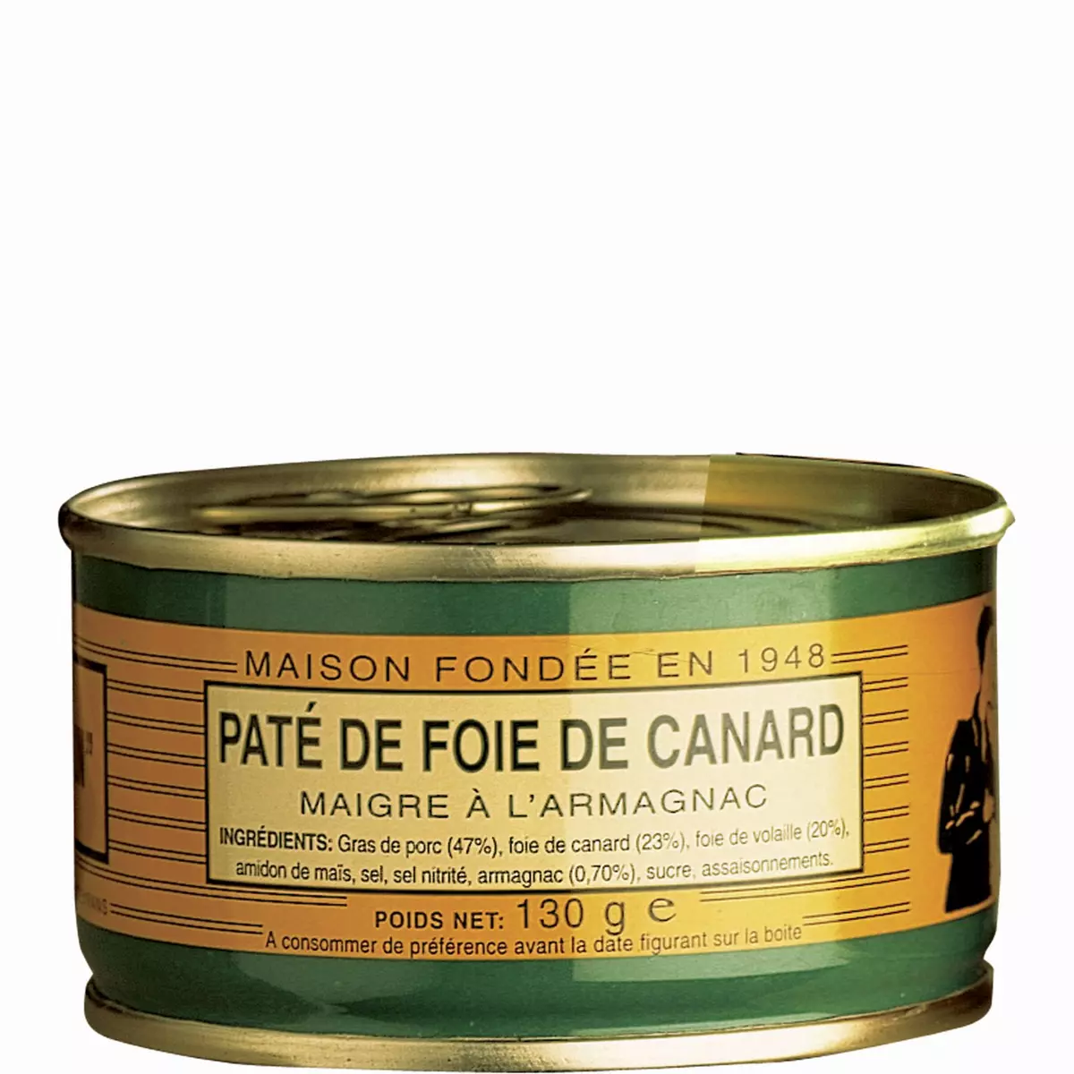 LOU GASCOUN Pâté de foie de canard maigre à l'Armagnac 130g