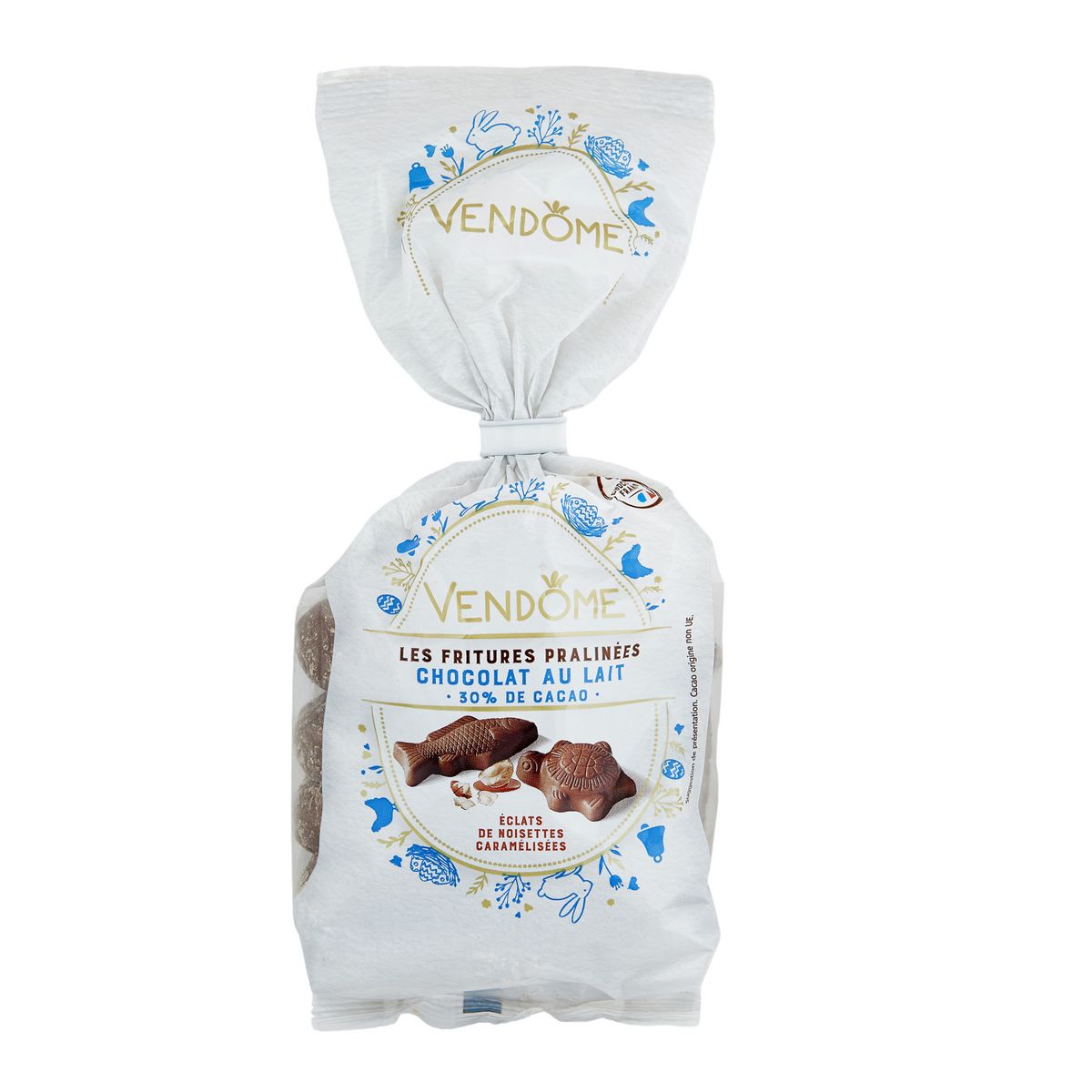 VENDOME Friture chocolats au lait praliné aux éclats de noisettes caramélisés 250g