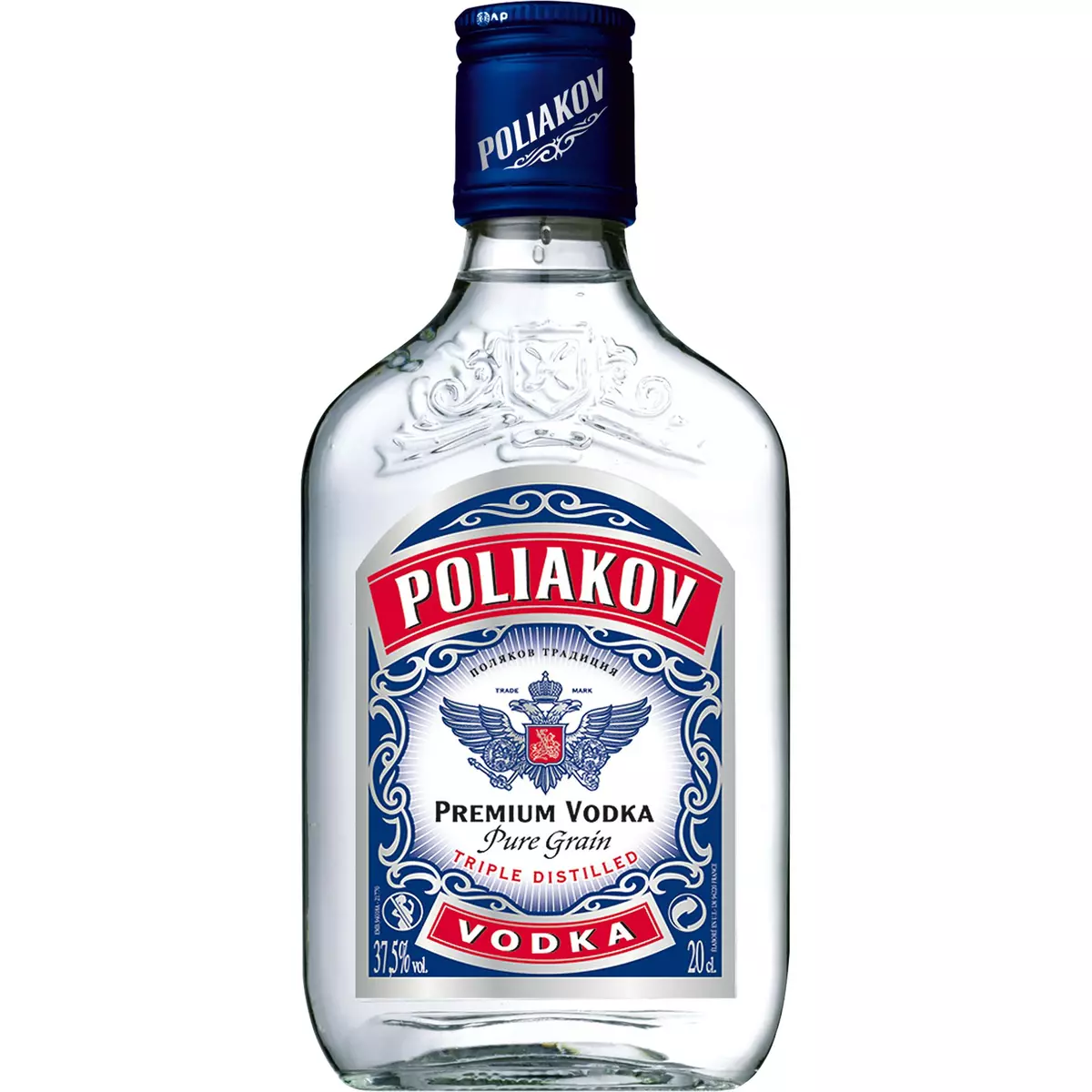 POLIAKOV Vodka pure grain 37,5% flasque 20cl