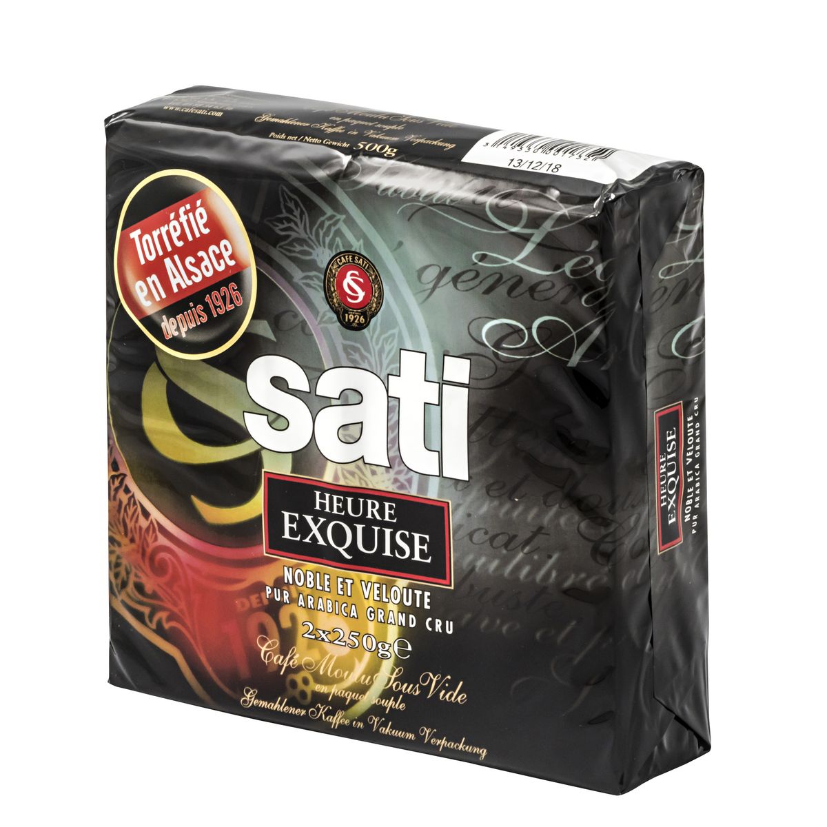 LES CAFES SATI Café moulu heure exquise pur arabica grand cru 2x250g