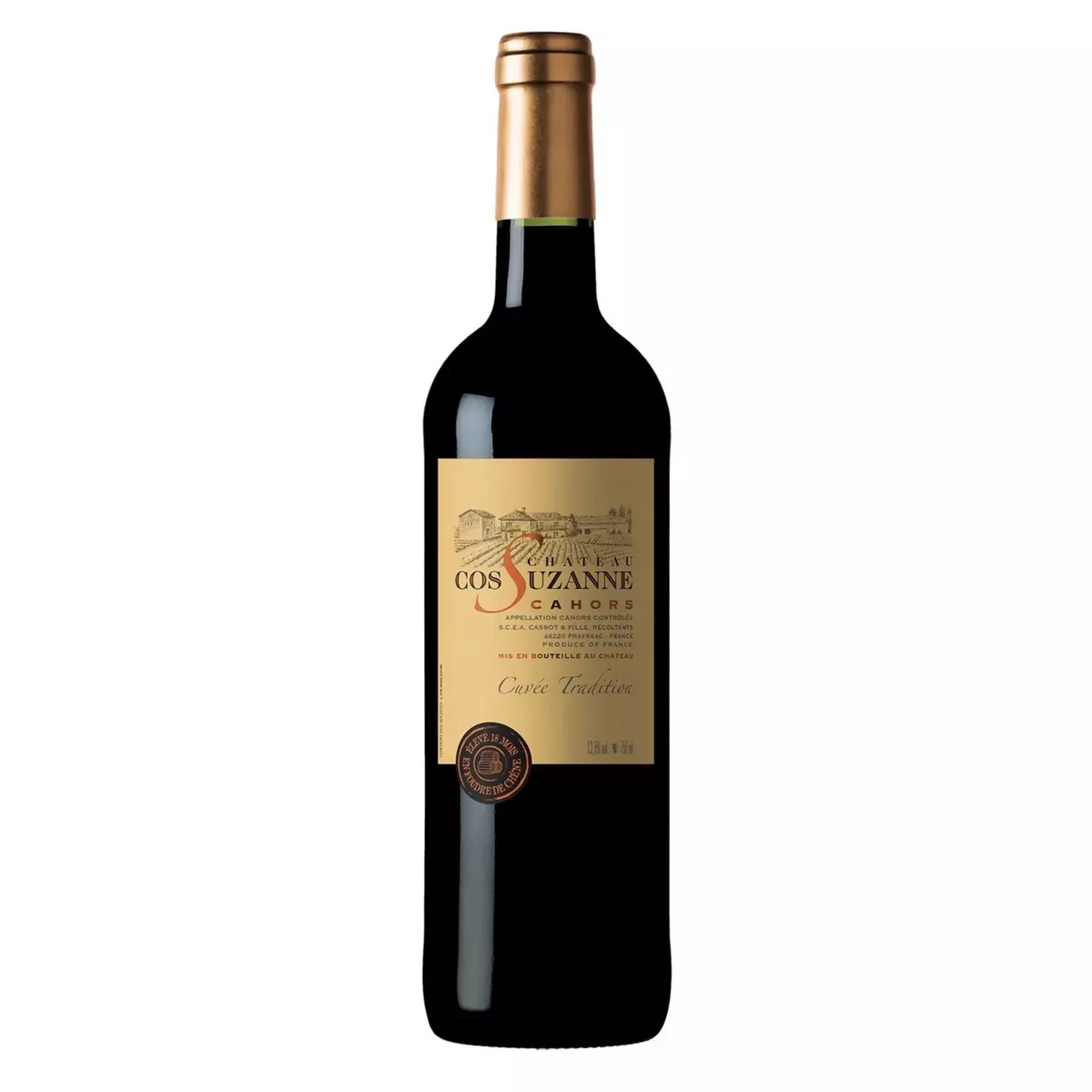 Vin rouge AOP Cahors Château Cos Suzanne 75cl