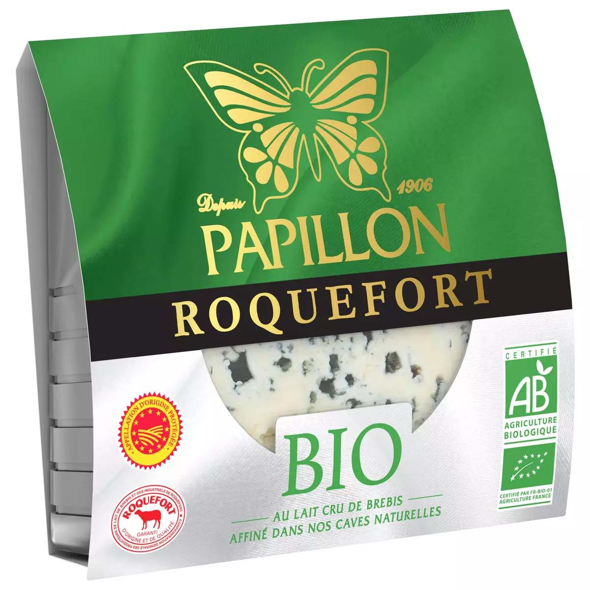 PAPILLON Roquefort bio AOP 100g