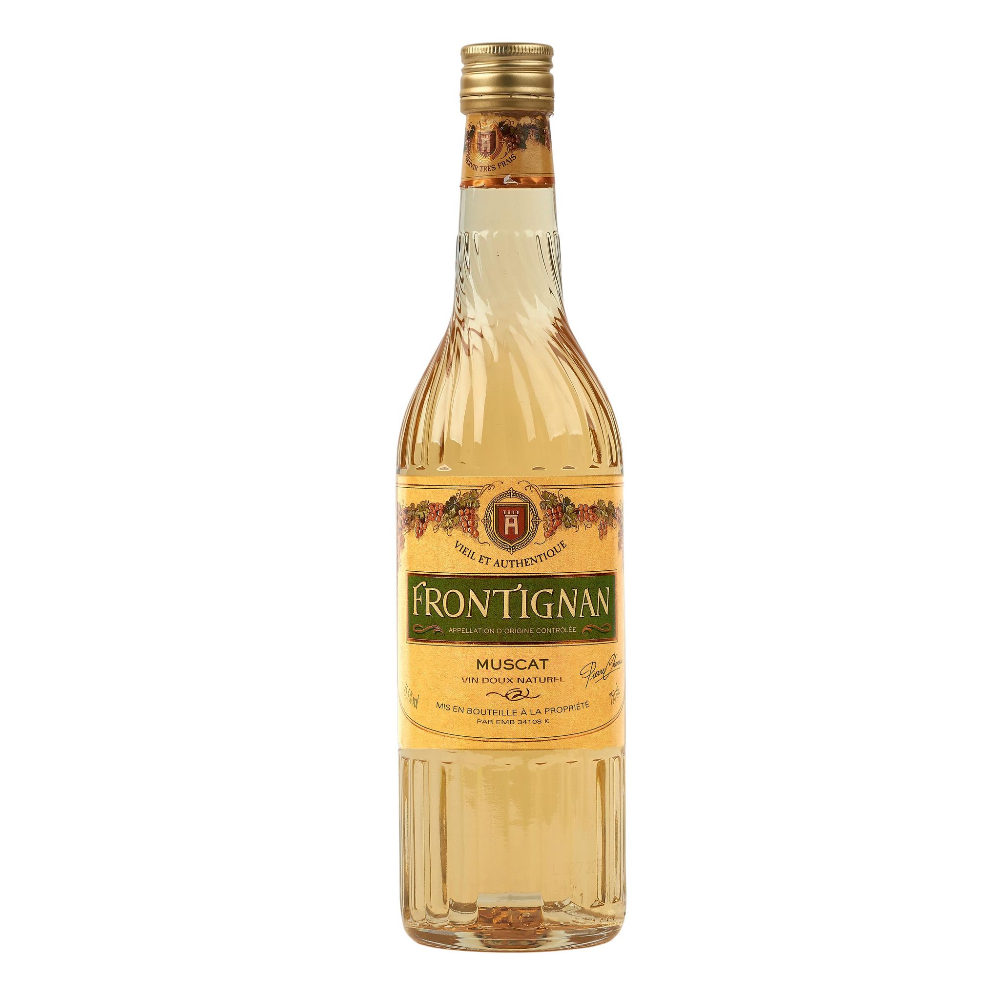 Voir la diapositive 2 : PIERRE CHANAU Muscat de Frontignan AOC 15% 75cl