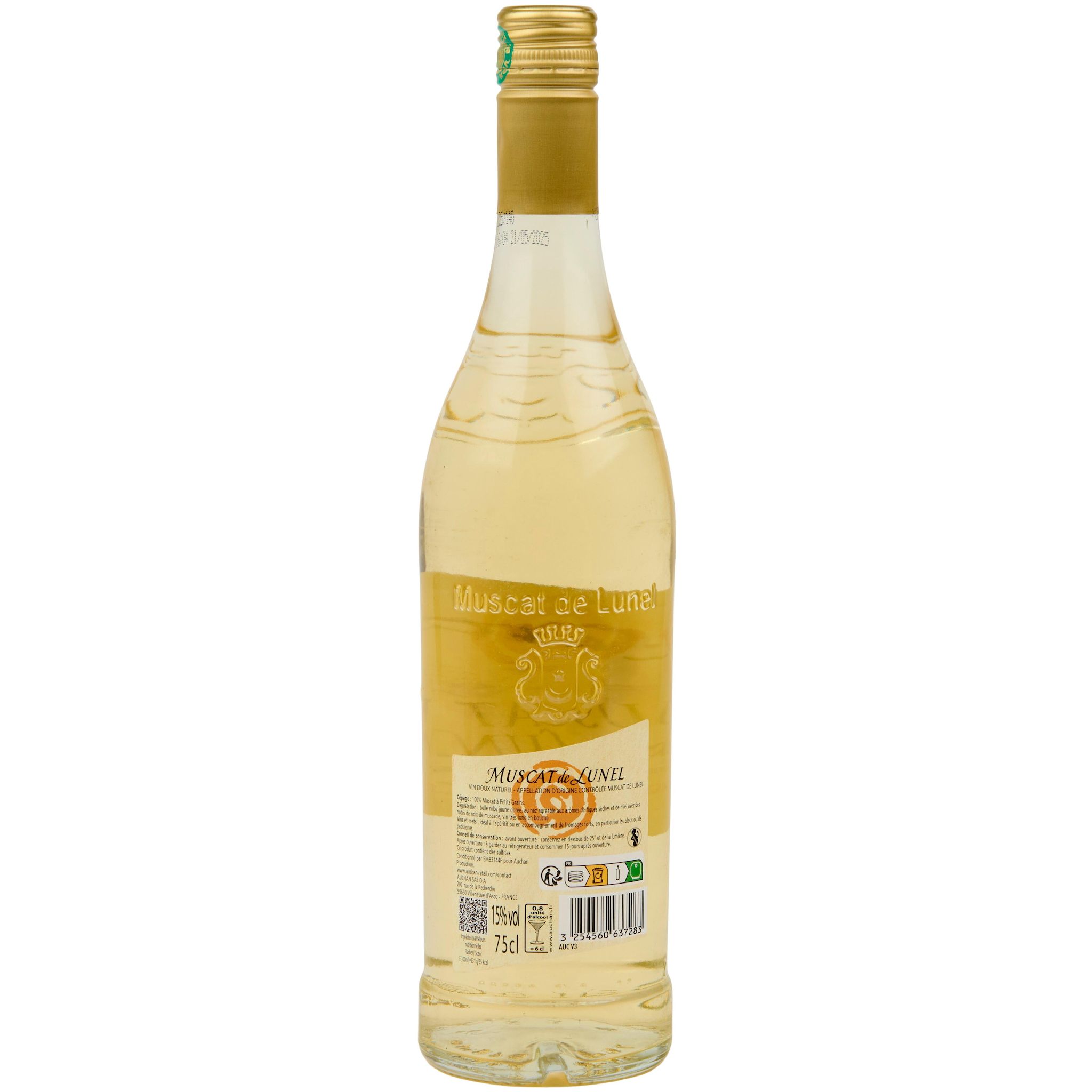 Voir la diapositive 3 : PIERRE CHANAU Muscat vin doux naturel AOC de Lunel 15% 75cl