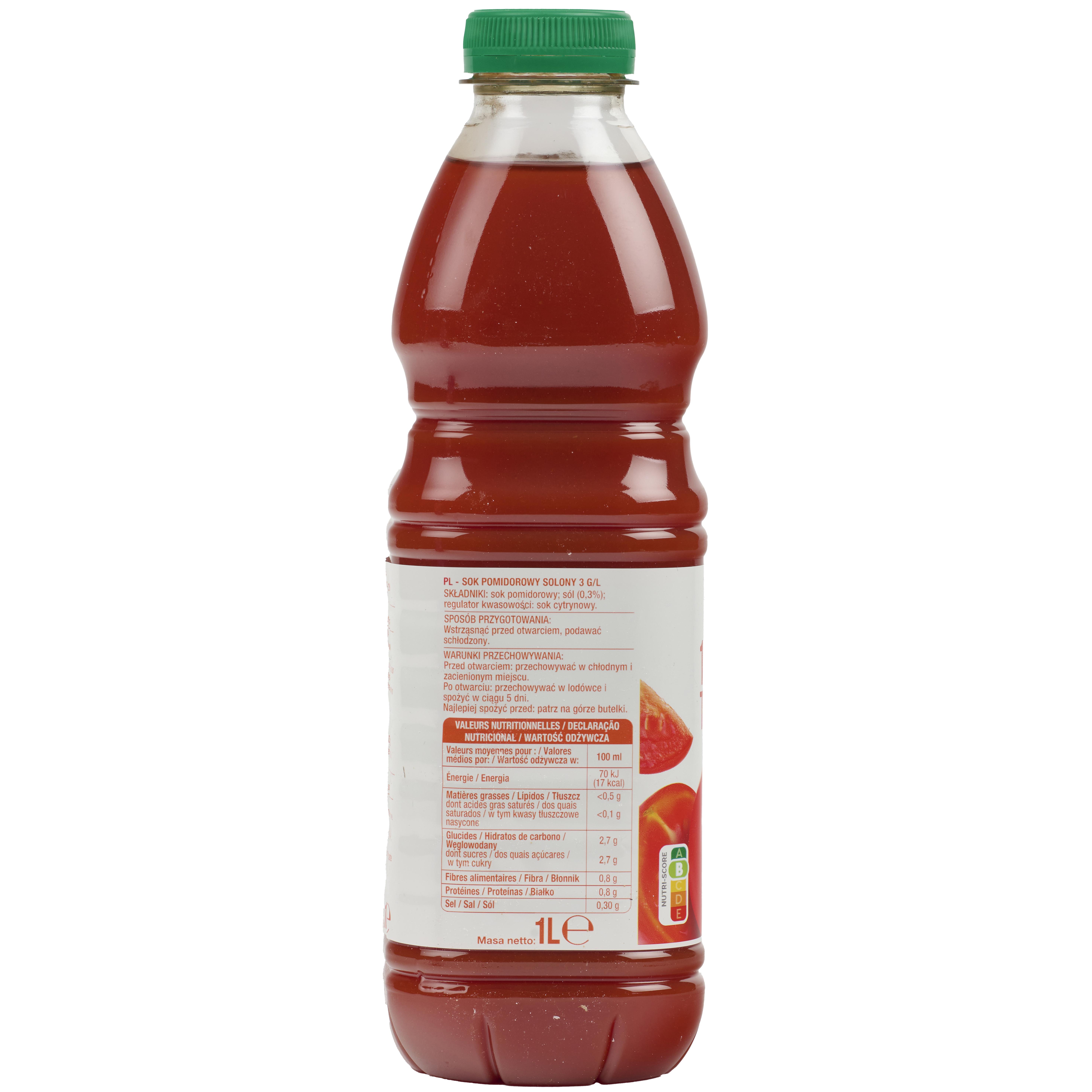 Voir la diapositive 5 : AUCHAN Pur jus de tomate 1l
