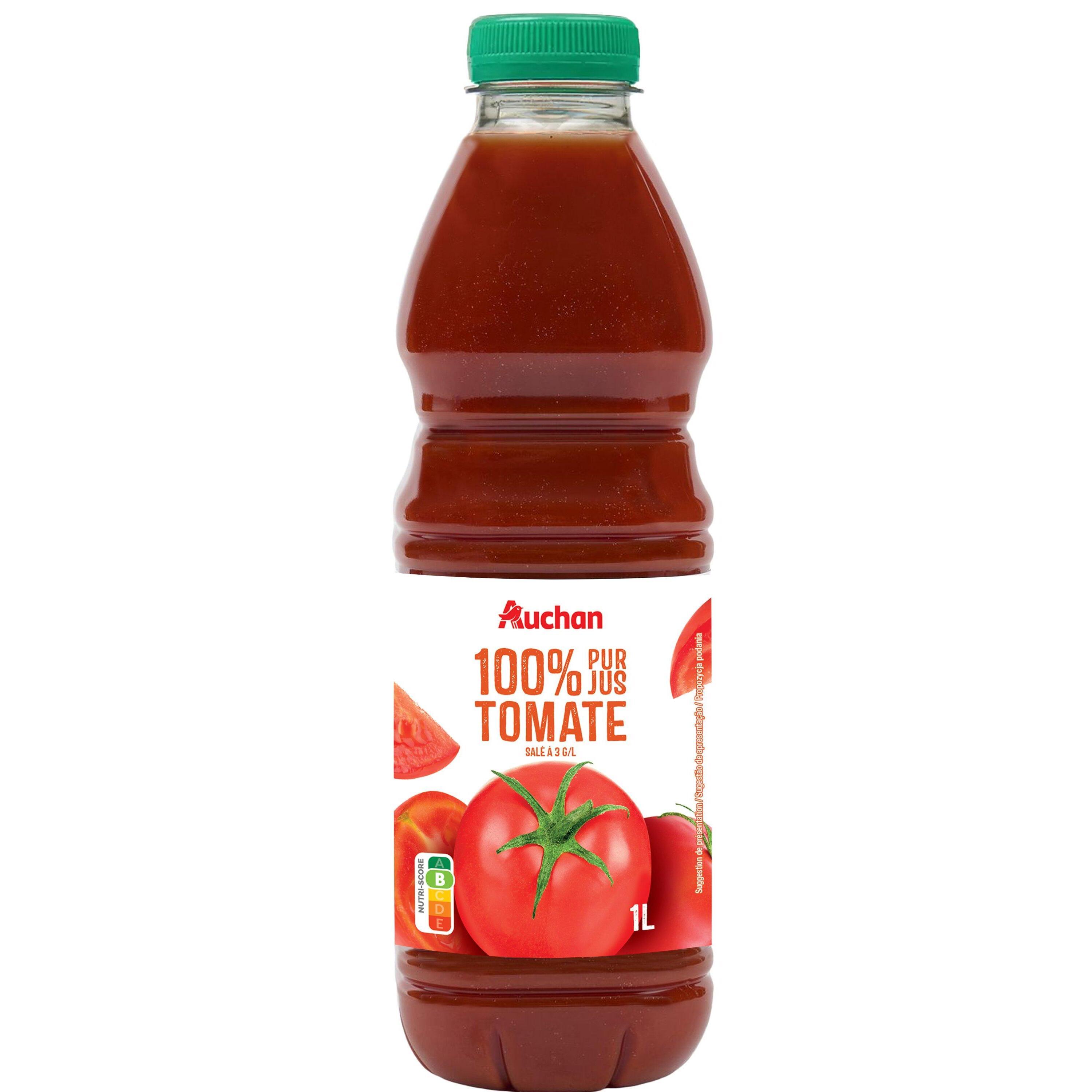 Voir la diapositive 6 : AUCHAN Pur jus de tomate 1l
