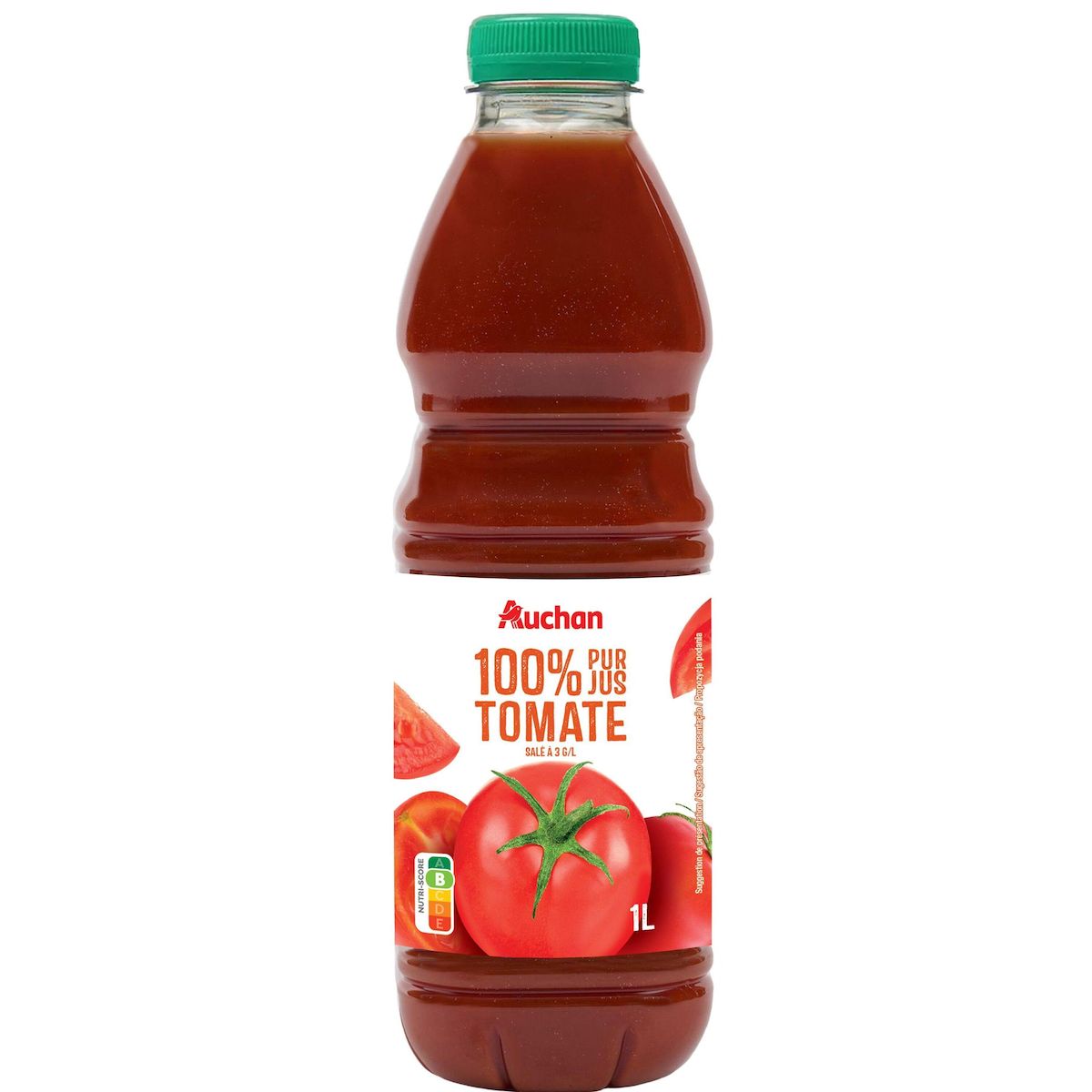 AUCHAN Pur jus de tomate 1l