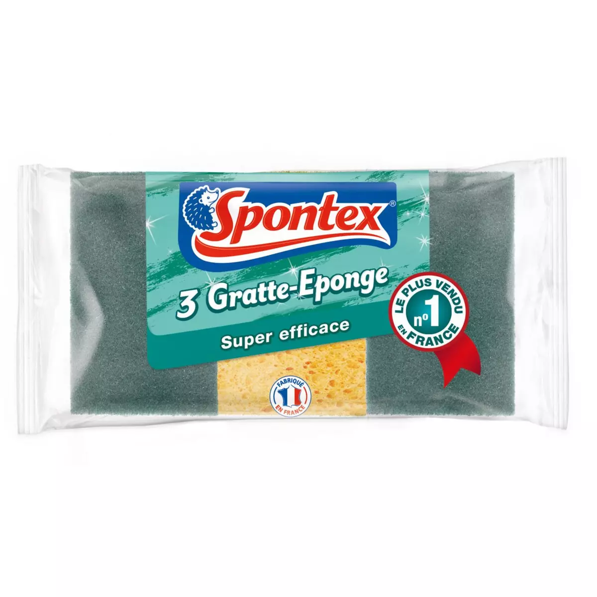 SPONTEX Gratte éponge 3 éponges pas cher 