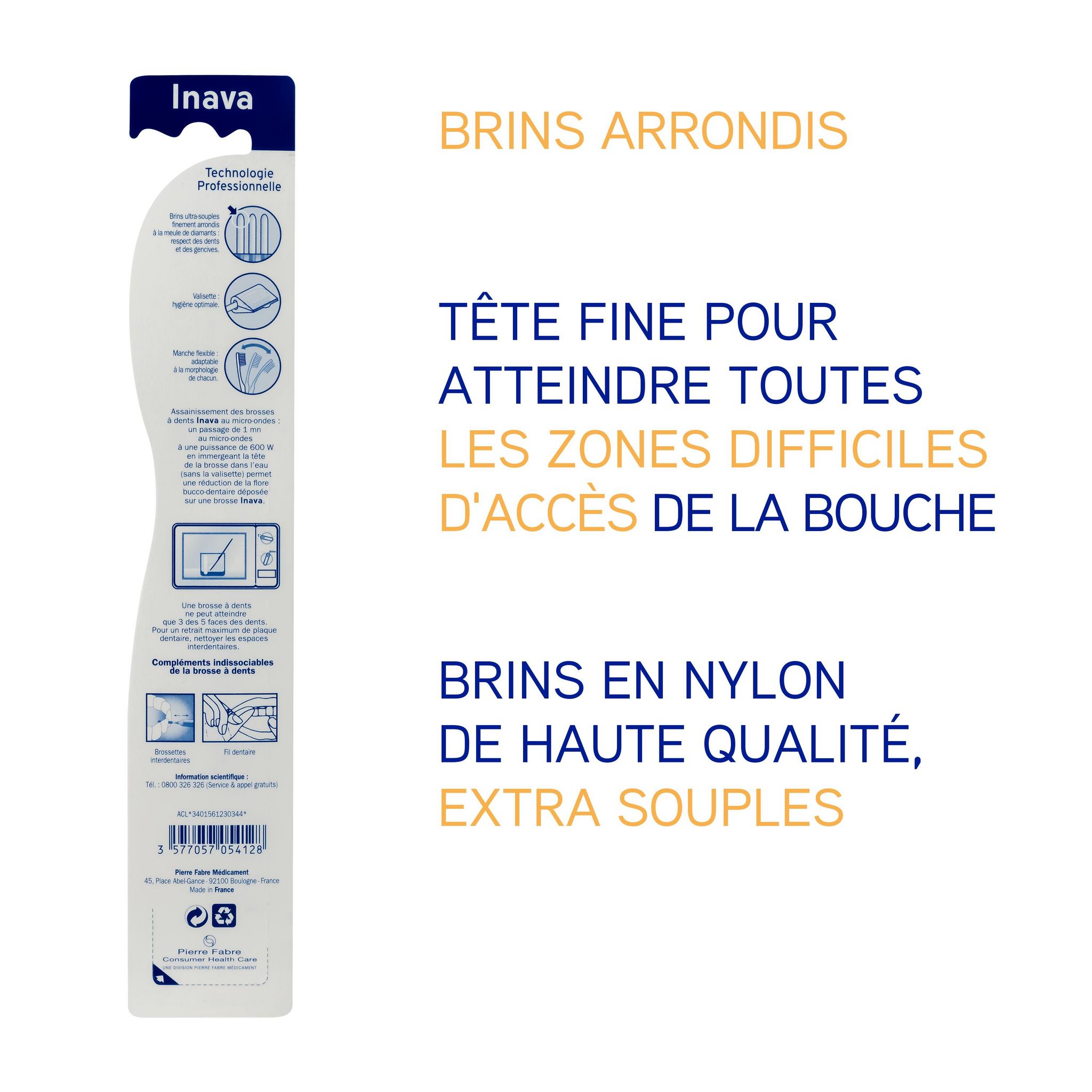 Voir la diapositive 2 : INAVA Brosse à dents chirurgicale extra souple 1 brosse