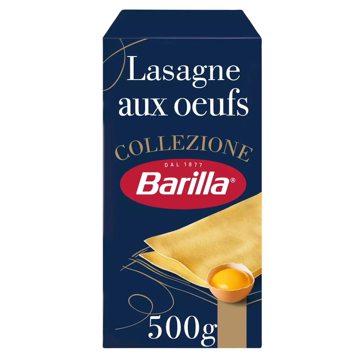 BARILLA Lasagnes aux œufs frais Collezione 500g