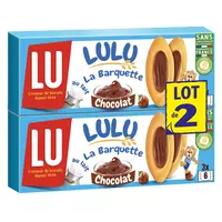 LU Lulu la coqueline, gâteau fourré chocolat noisette sachets fraîcheur 6x4  gâteaux 165g pas cher 
