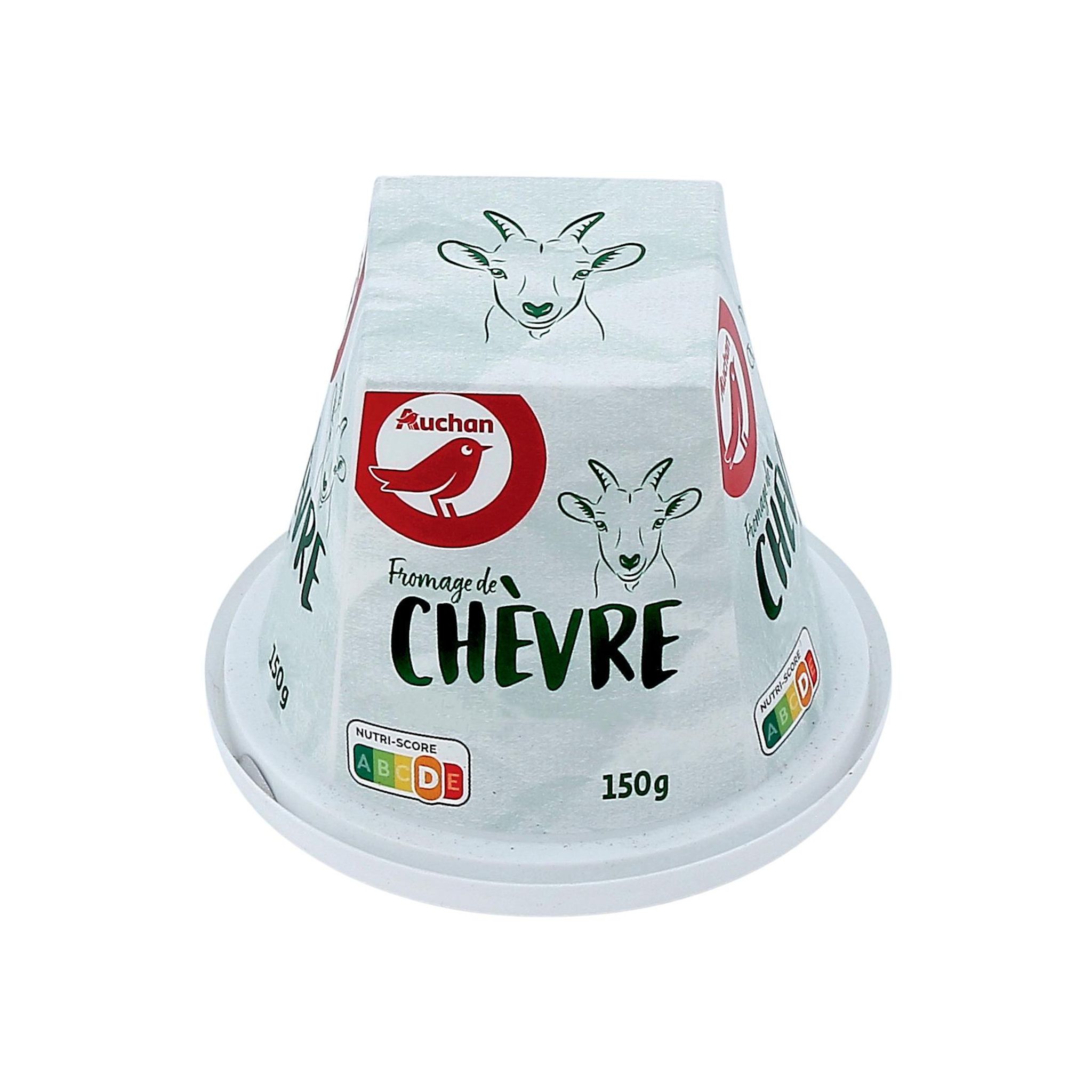 Voir la diapositive 2 : AUCHAN Fromage de chèvre 150g