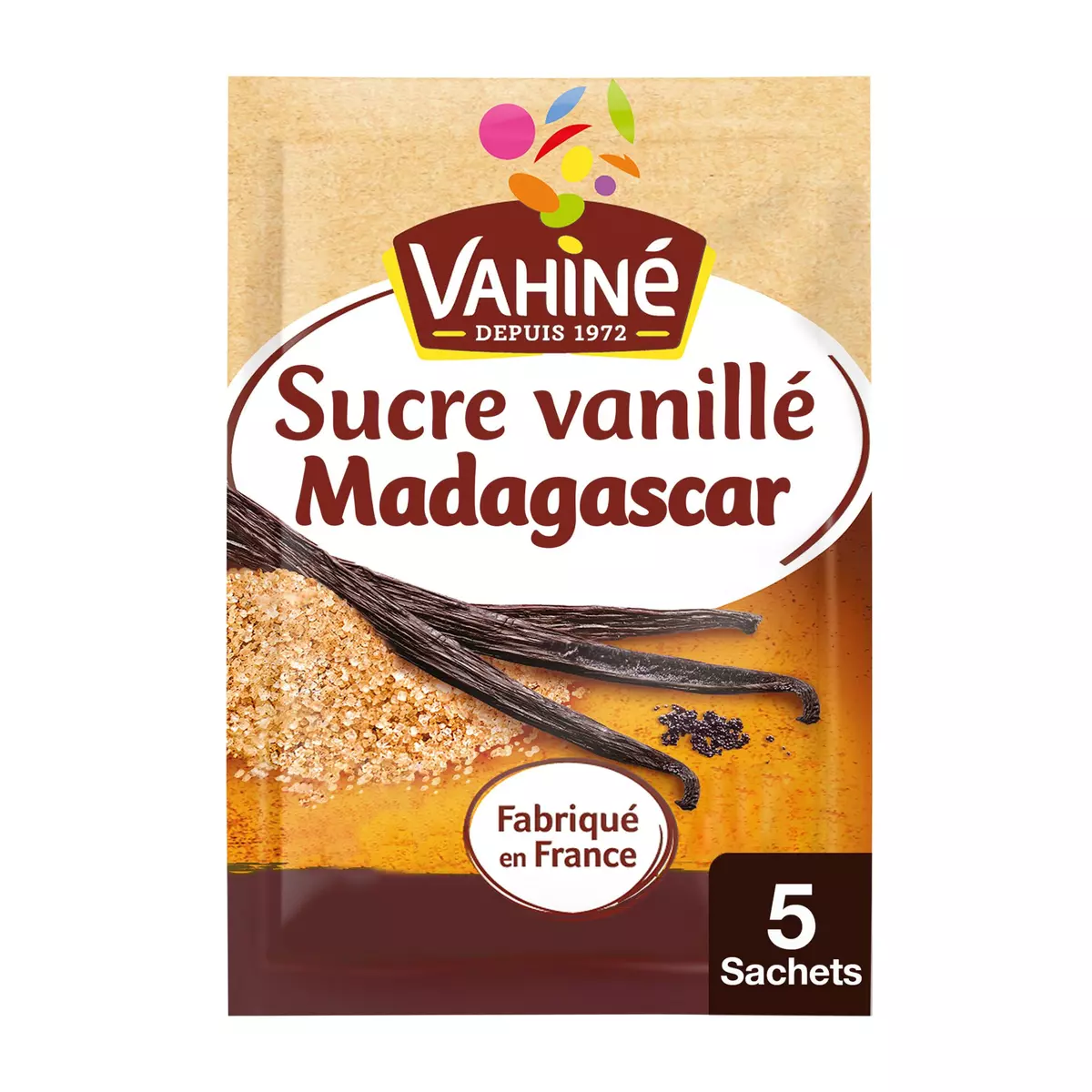VAHINE Sucre vanillé de Madagascar 5 sachets 5x7,5g