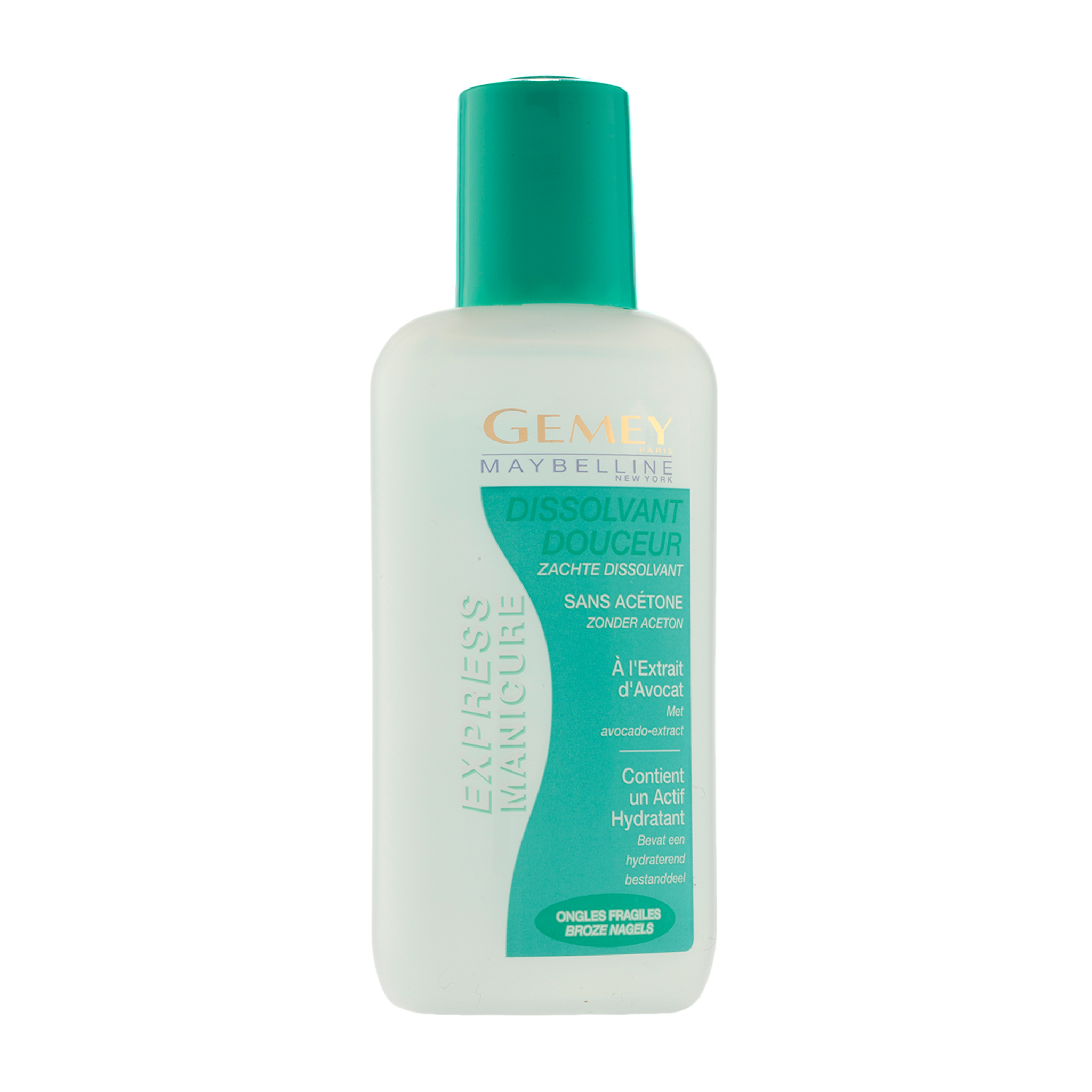 Voir la diapositive 2 : GEMEY MAYBELLINE Dissolvant sans acétone à l'extrait d'avocat 125ml