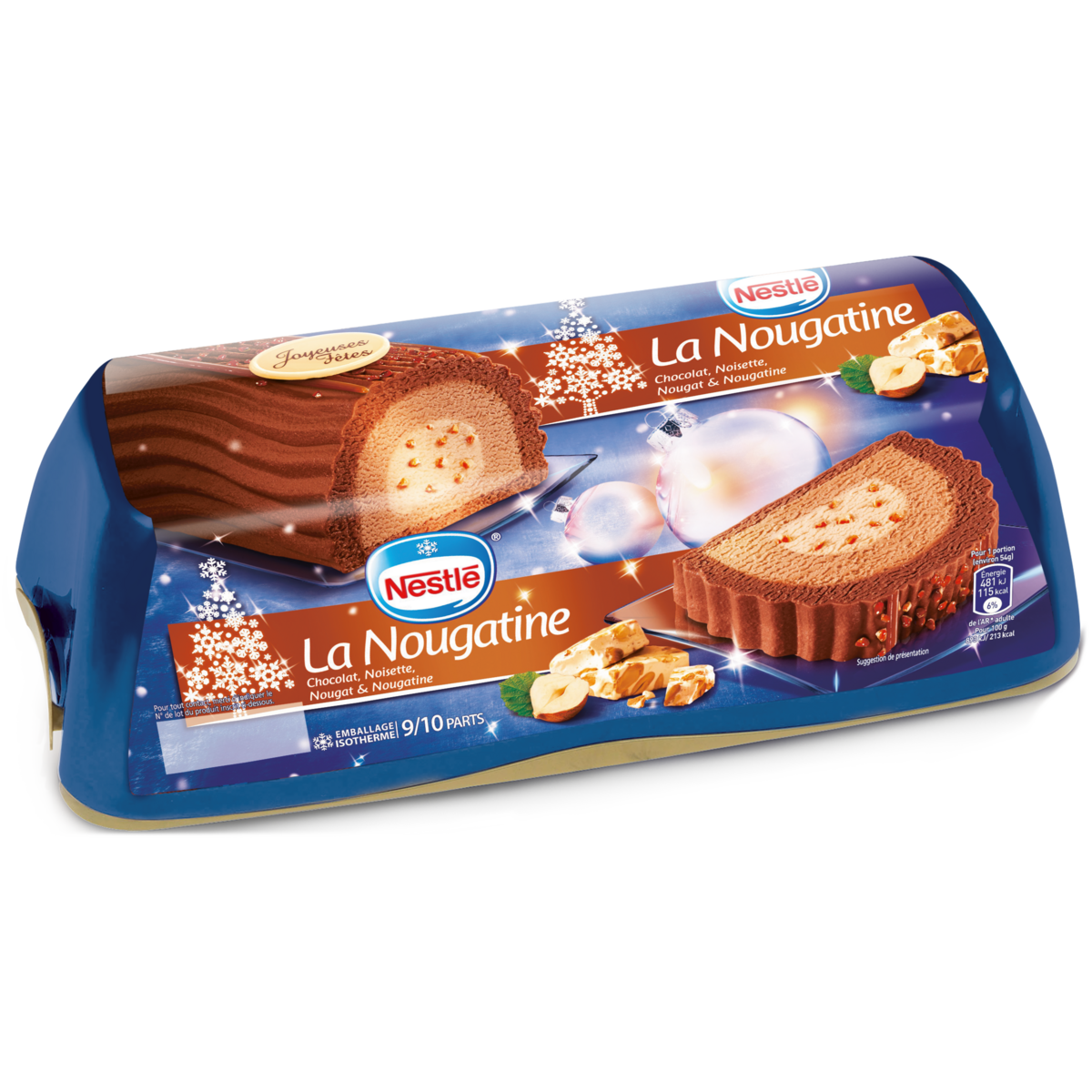 NESTLE Bûche glacée nougatine 9-10 parts 540g