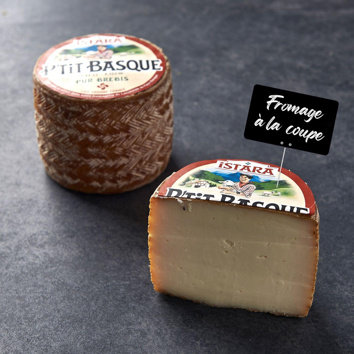 MON FROMAGER P'tit basque d'istara lait pasteurisé brebis 1/2 3 portions 280 g à 330 g