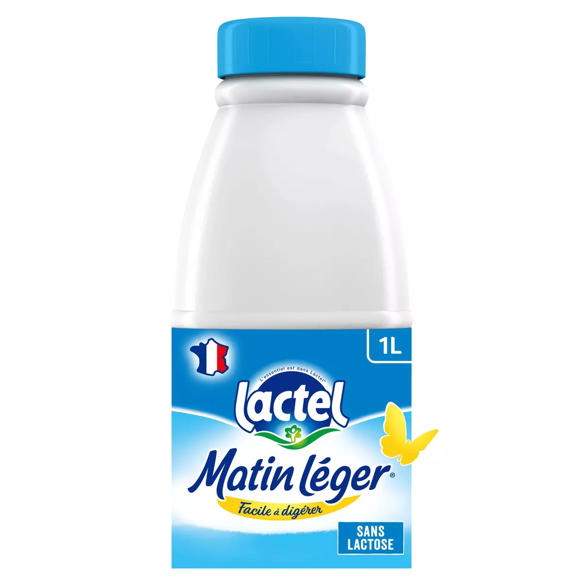 LACTEL Matin léger Lait facile à digérer sans lactose 1L pas cher