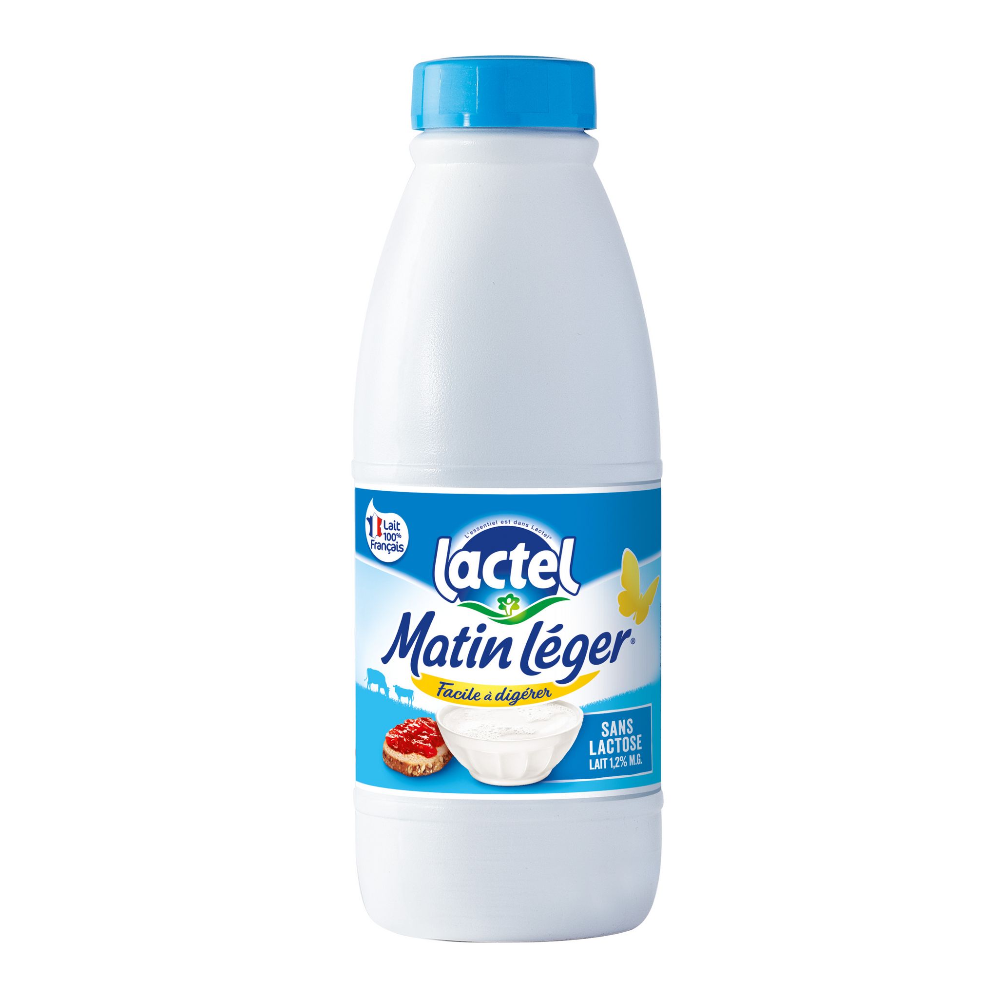 Voir la diapositive 2 : LACTEL Matin léger Lait facile à digérer sans lactose 1L