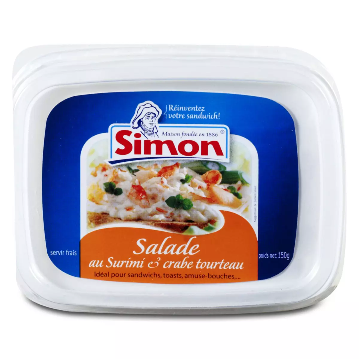 SIMON Salade de surimi et crabe 150g