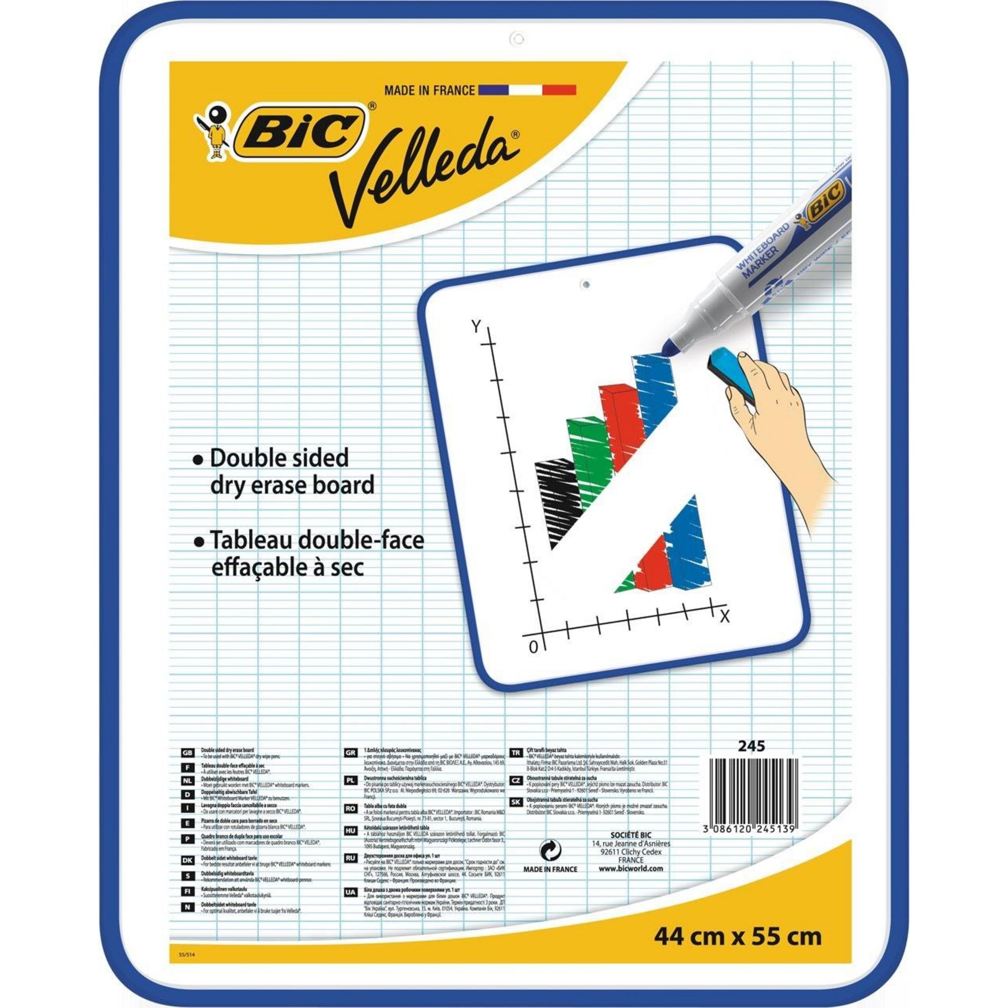 BIC Ardoise blanche Velleda 55x44cm