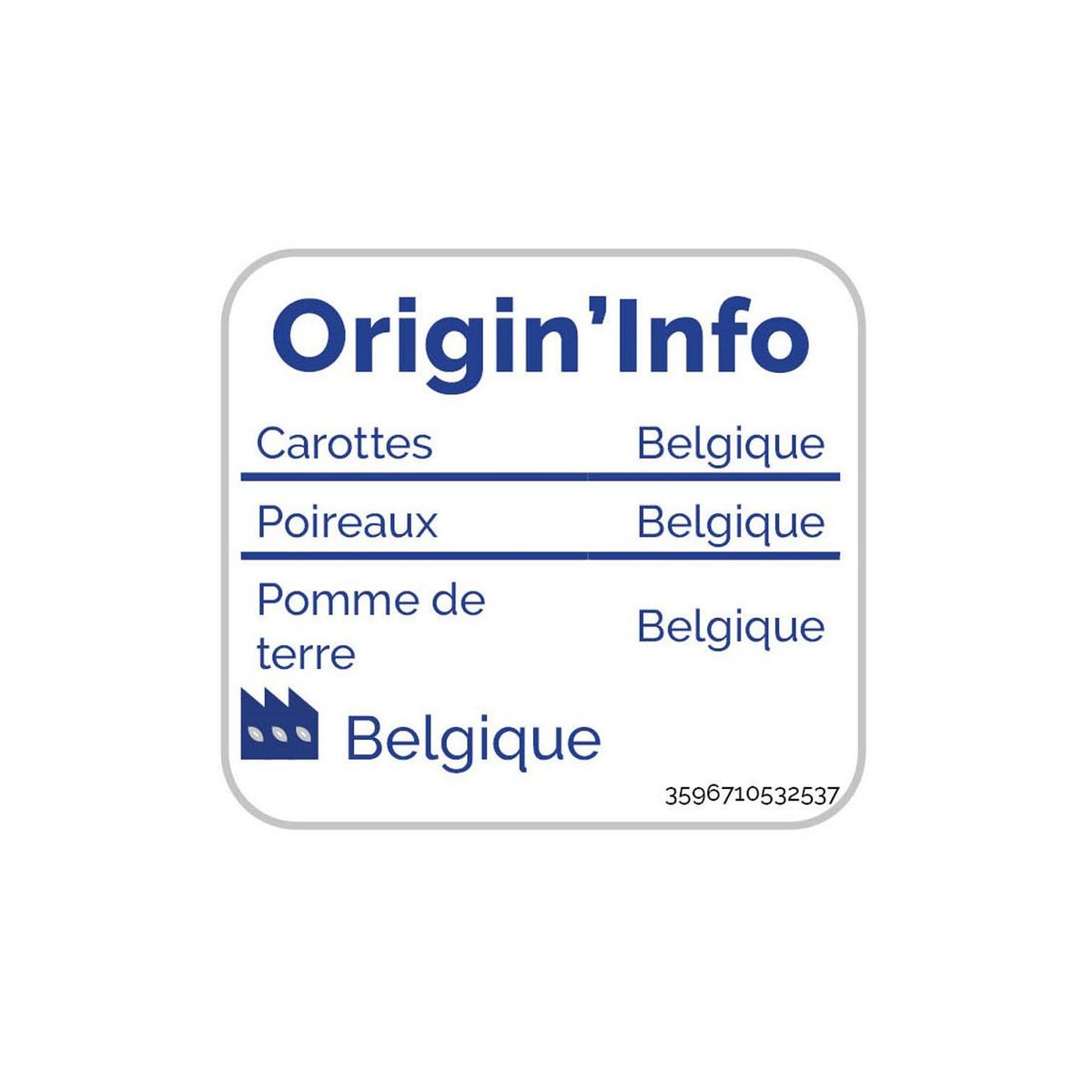 AUCHAN Légumes pour potage maraîcher 5 portions 1kg