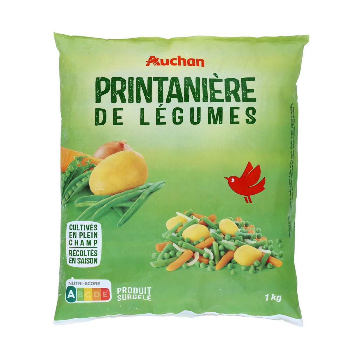 AUCHAN Printanière de légumes 5 portions 1kg