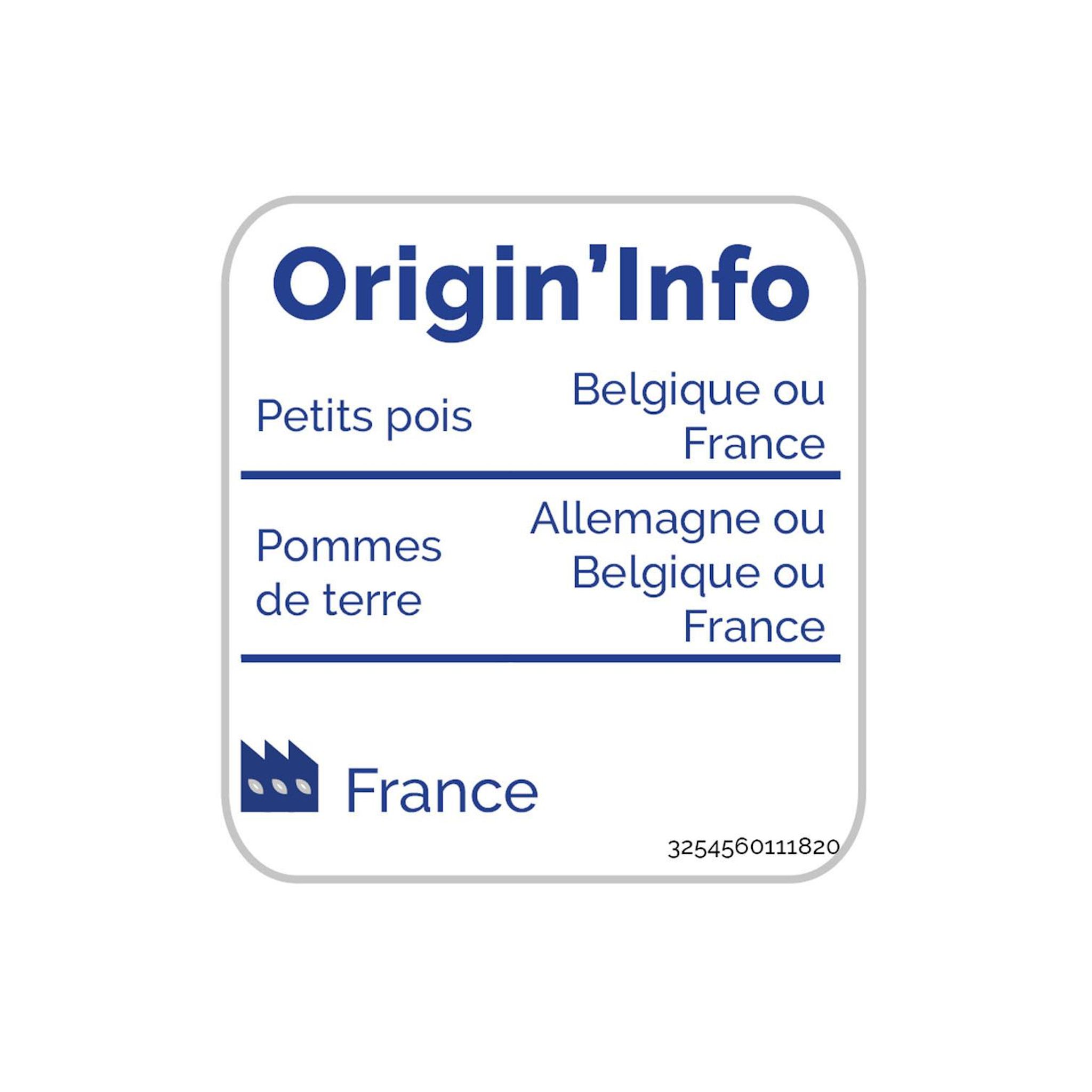 Voir la diapositive 2 : AUCHAN Printanière de légumes 5 portions 1kg