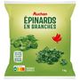 Voir la diapositive 3 : AUCHAN Epinards en branches 5 portions 1kg